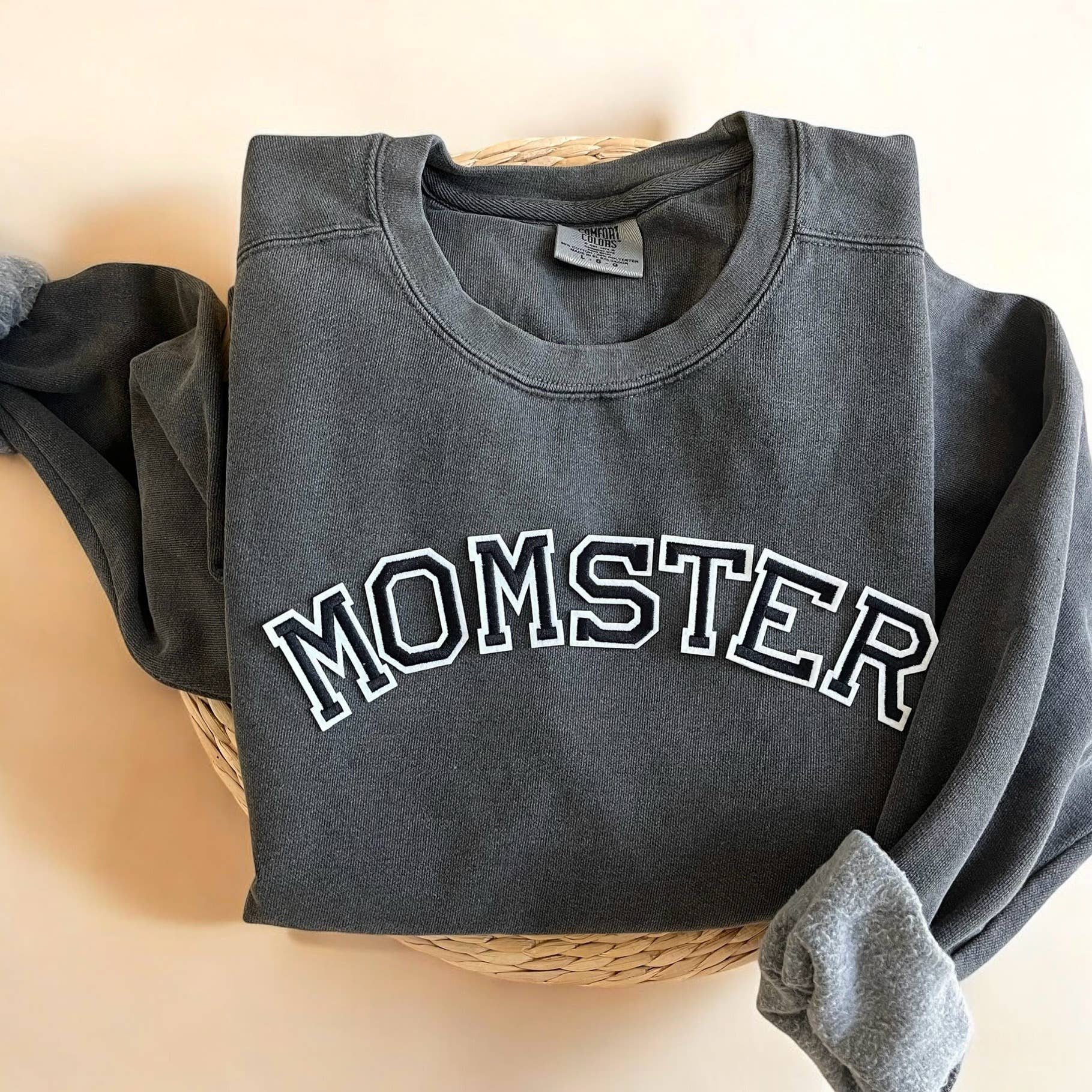 Comfort Colors® Momster Sweatshirt, Mom Halloween Sweatshirt T-Shirts, Hoodie | PodTeesHub.com