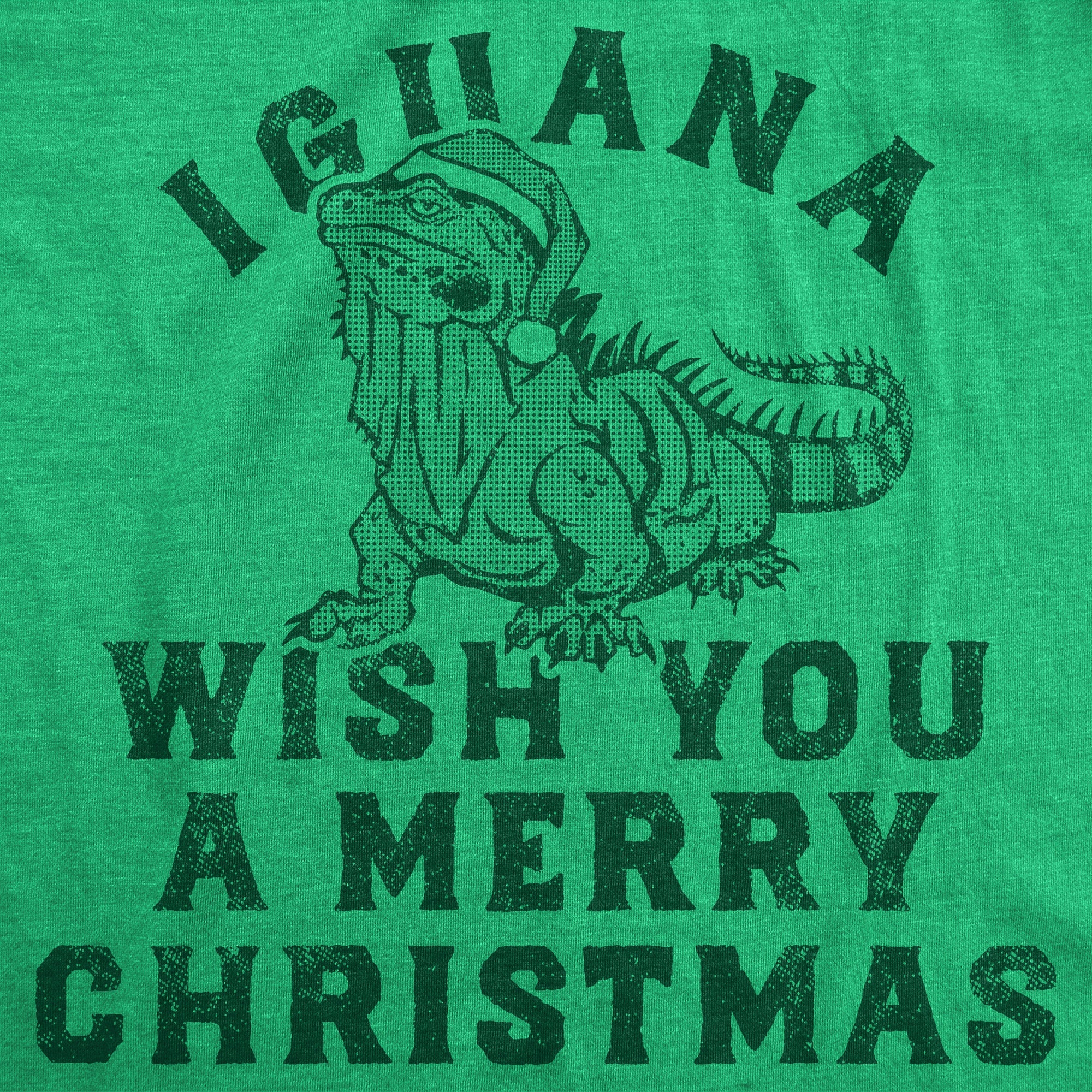 Iguana Wish You A Merry Christmas Men's T Shirt