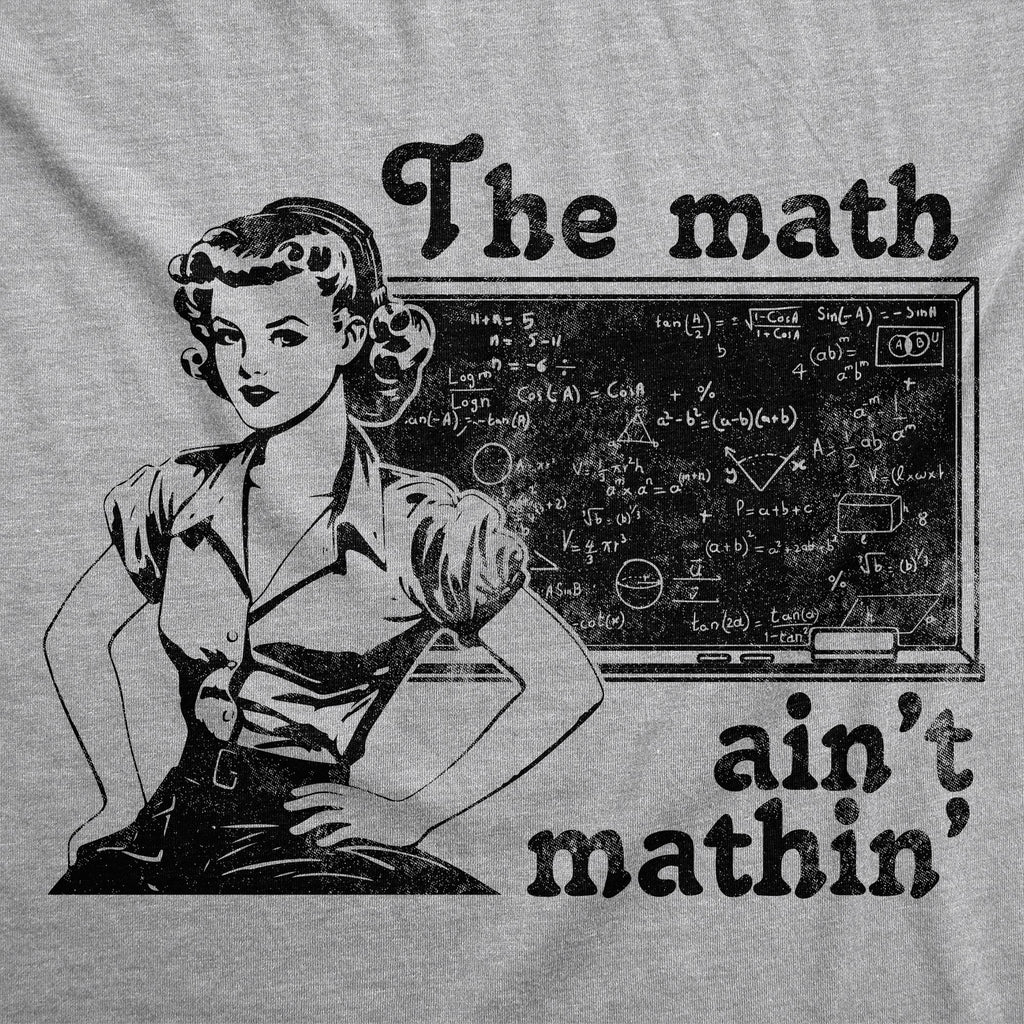 The Math Aint Mathin Women's T Shirt