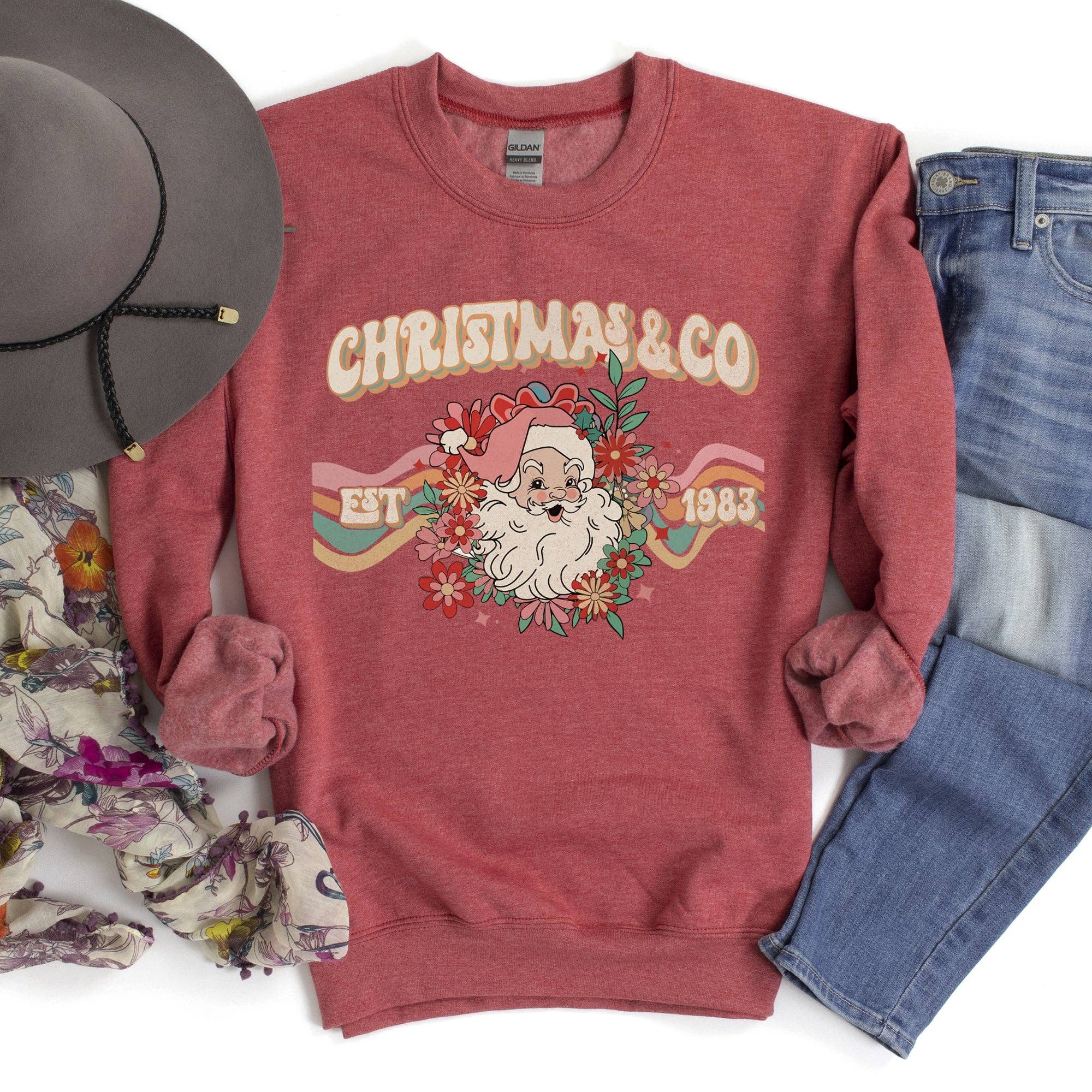 Christmas and Co, Santa Retro Sweatshirt T-Shirts, Hoodie | PodTeesHub.com