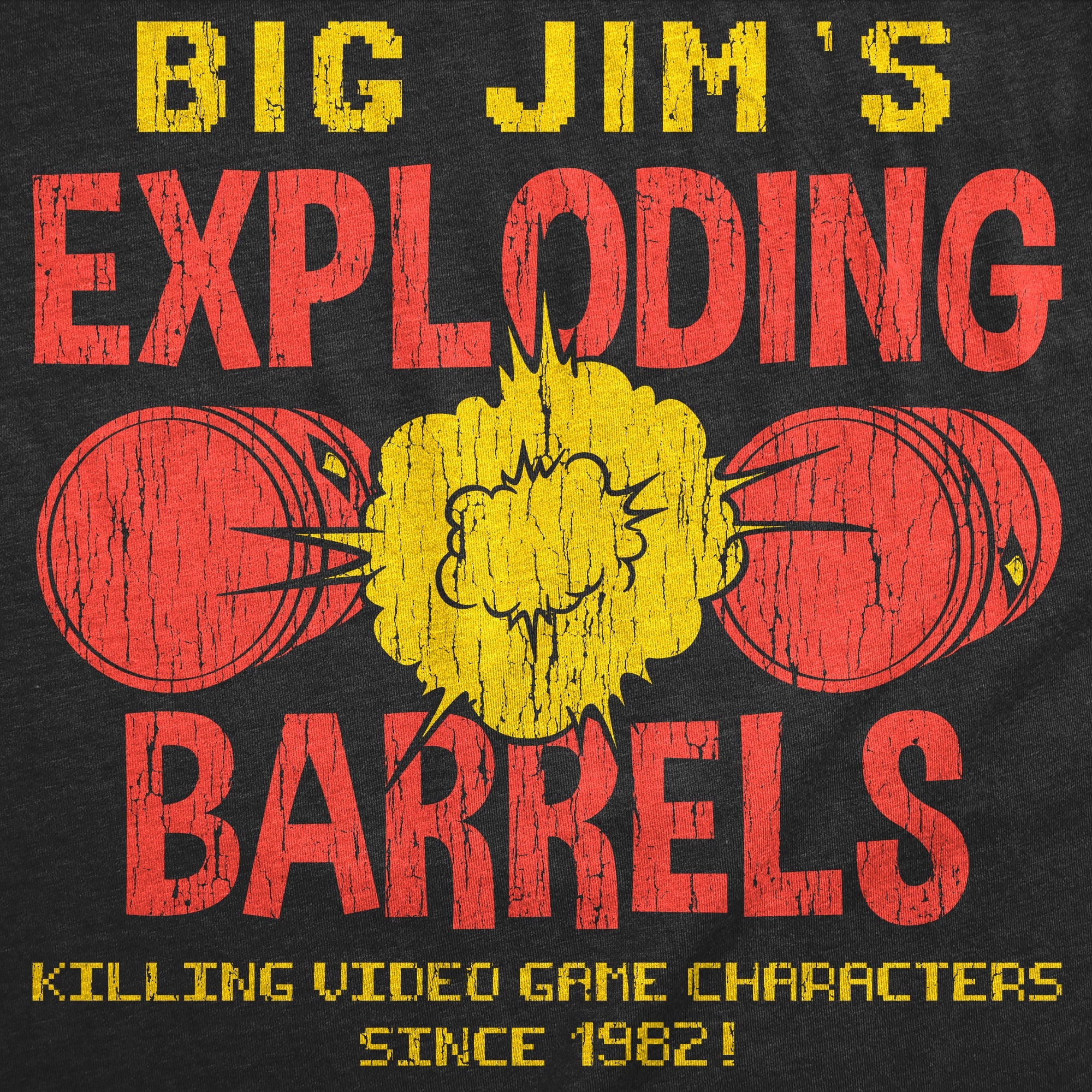 Big Jims Exploding Barrels Men's T Shirt