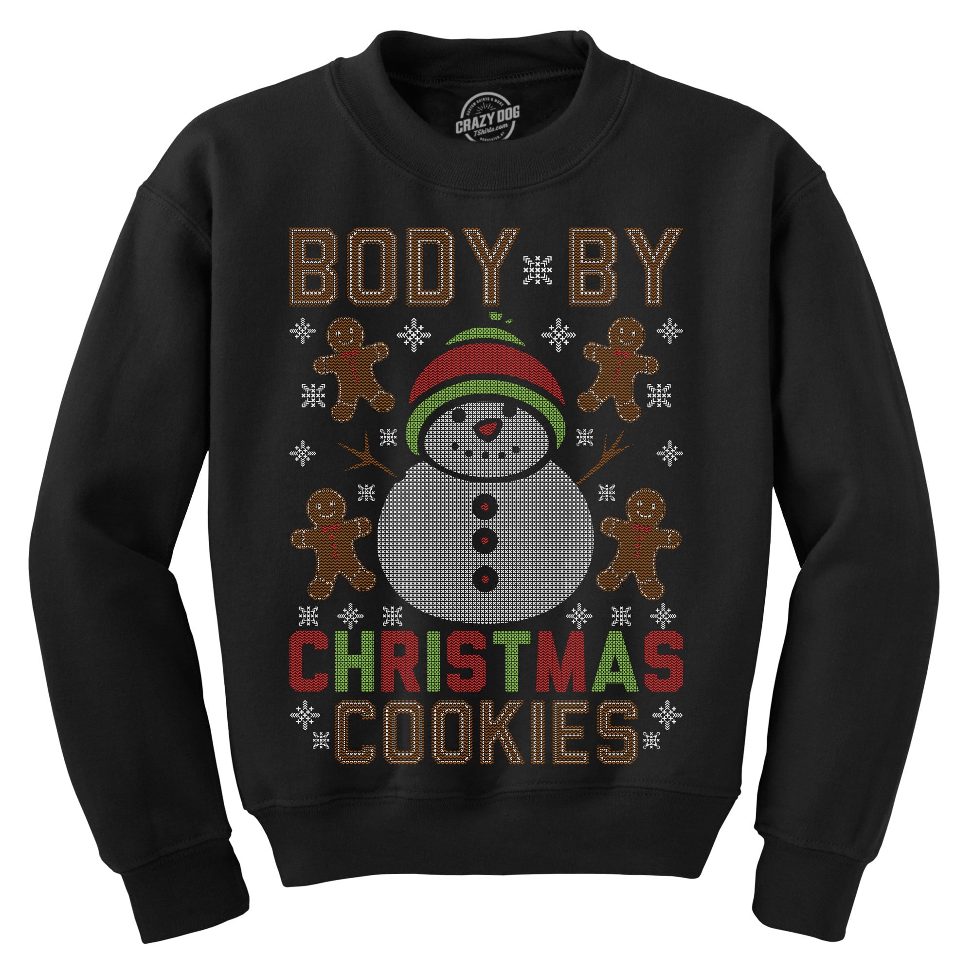 Body By Christmas Cookies Crew Neck Sweatshirt
