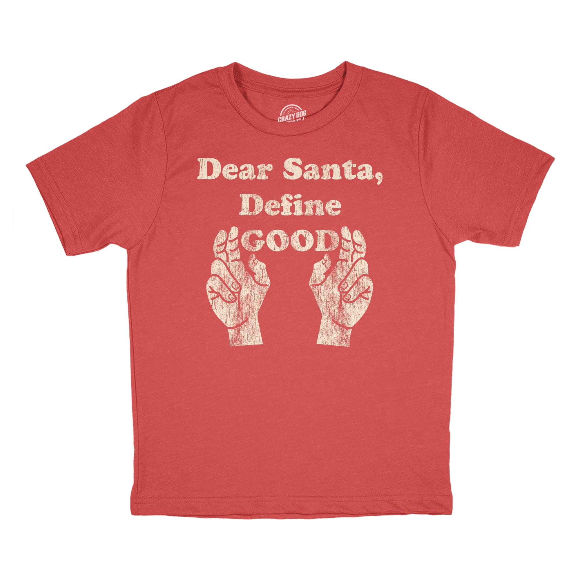 Dear Santa Define Good Youth T Shirt