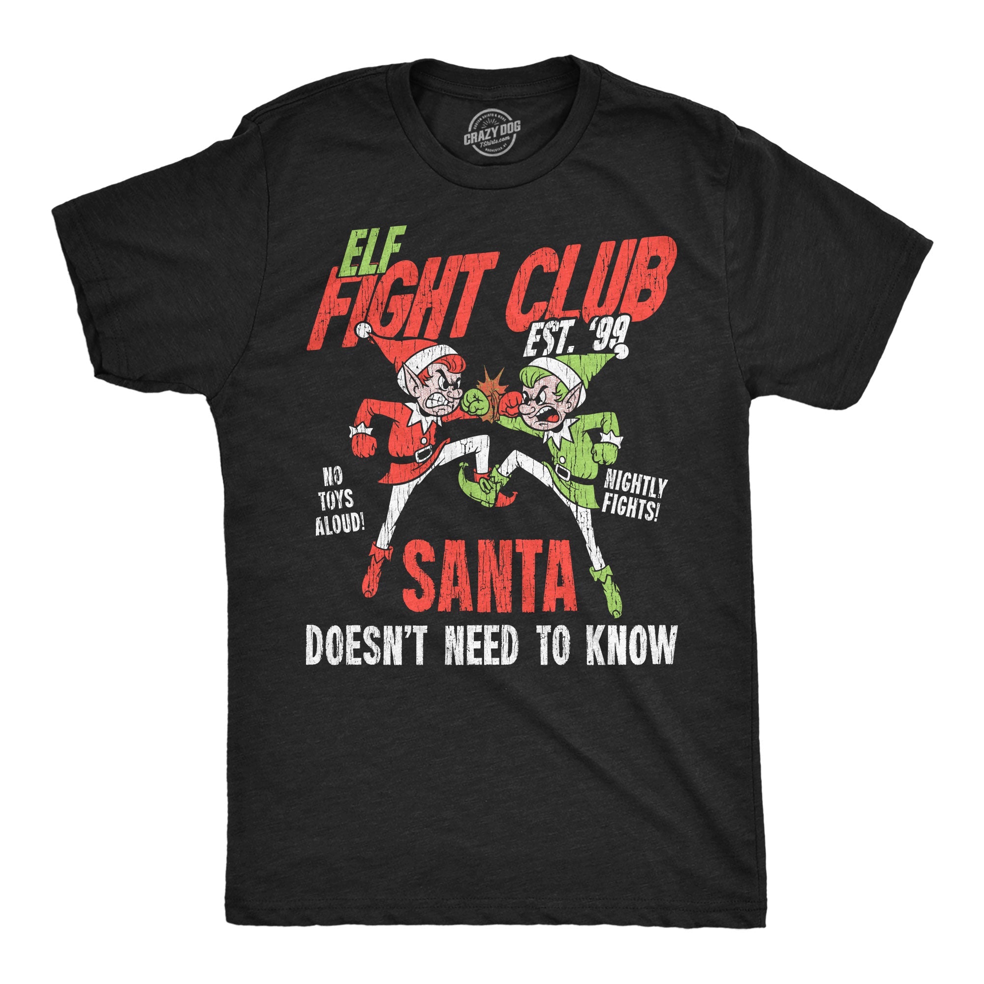Elf Fight Club Men's T Shirt