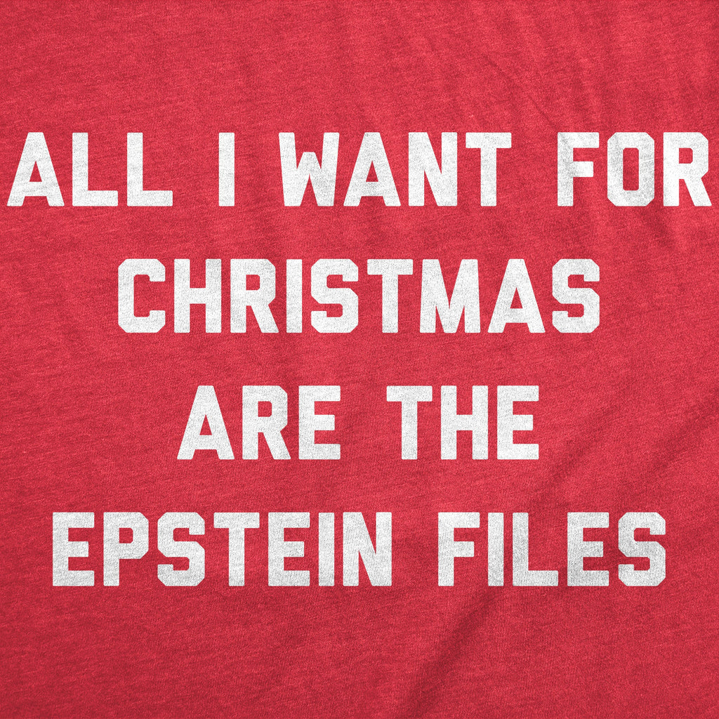All I Want For Christmas Are The Epstein Files Women's T Shirt