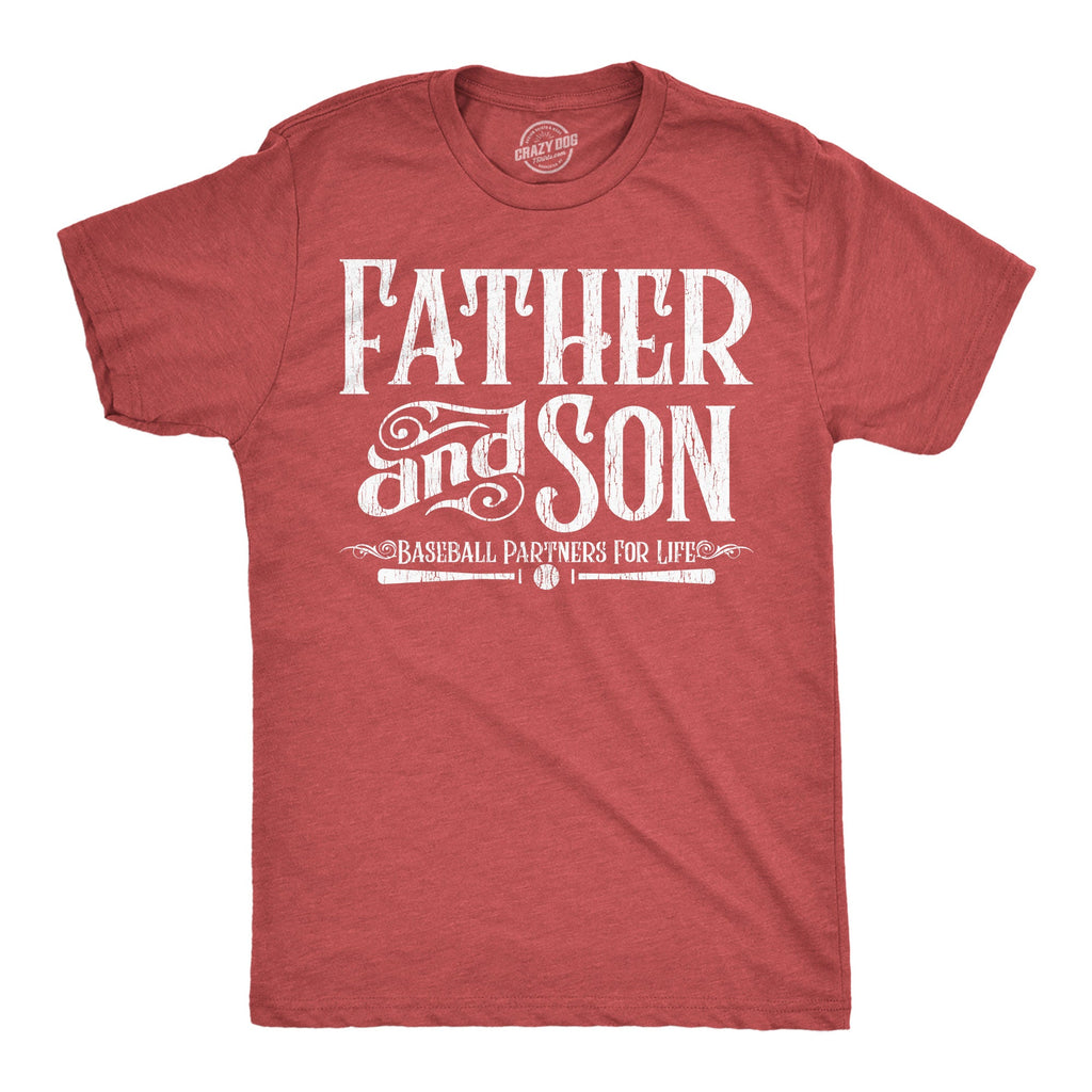 Father And Son Baseball Partners For Life Men's T Shirt