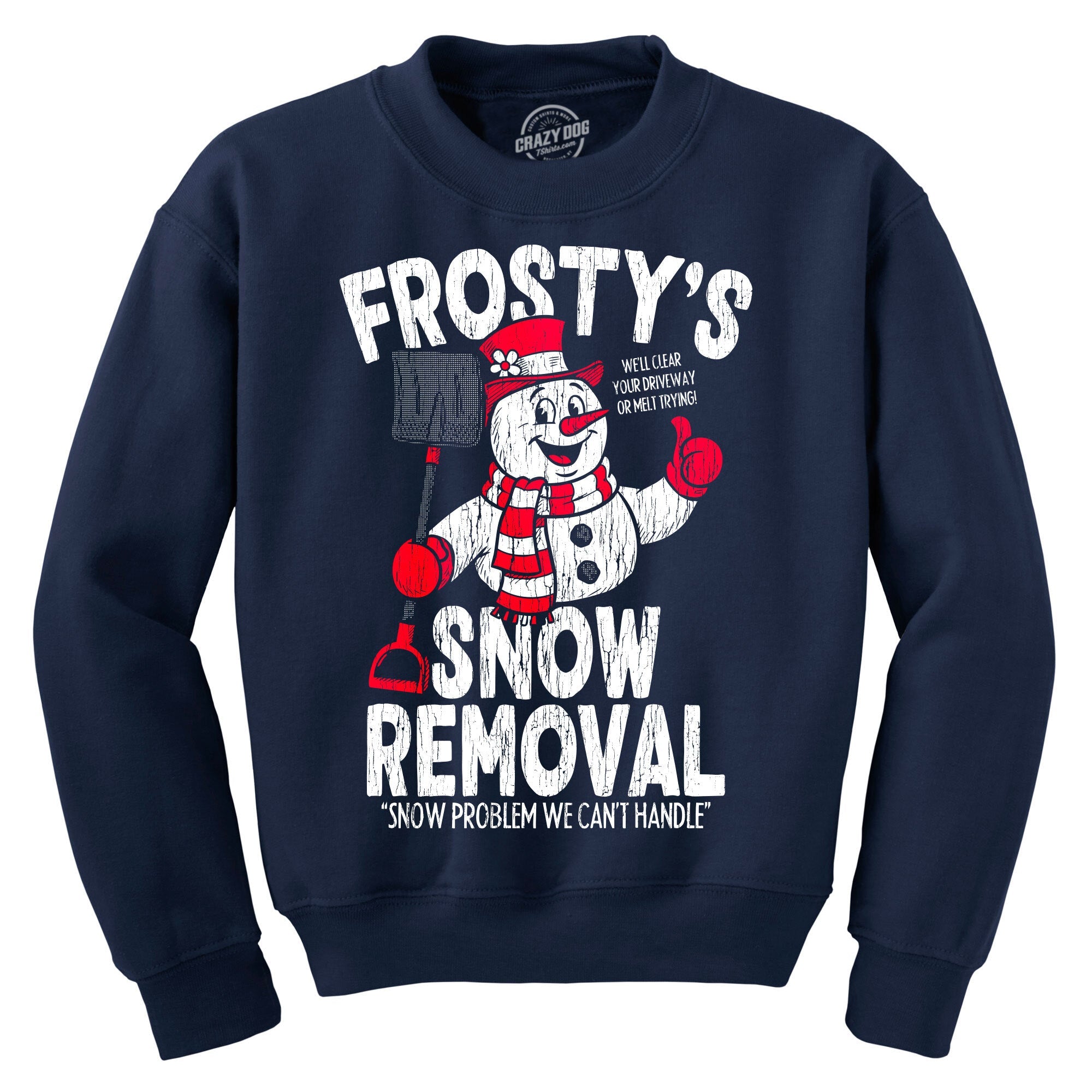 Frostys Snow Removal Crew Neck Sweatshirt