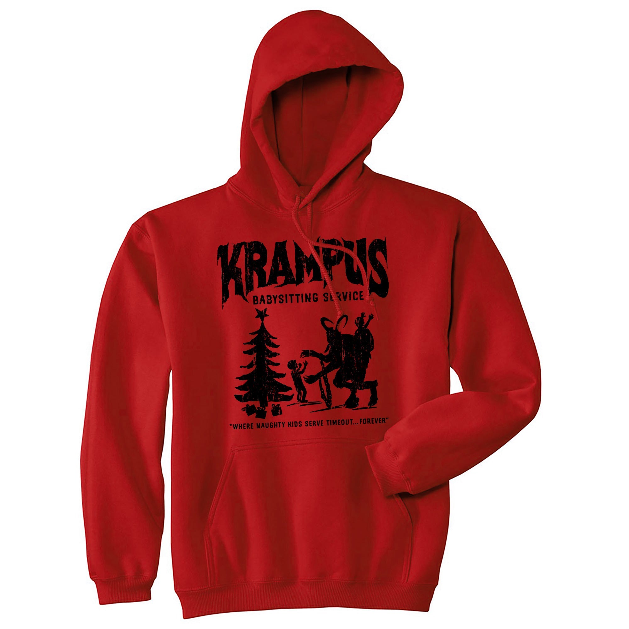 Krampus Babysitting Service Hoodie