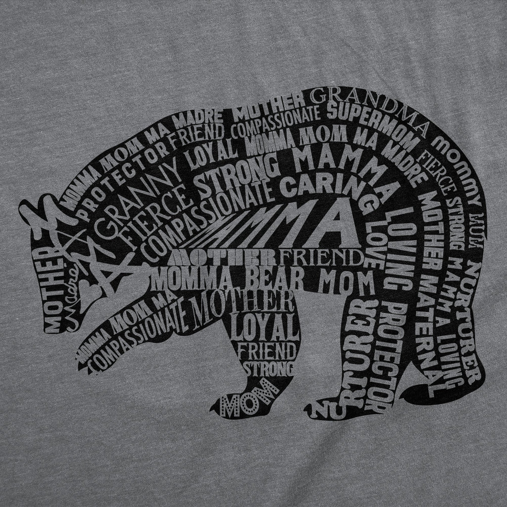 Mama Bear Text Women's T Shirt