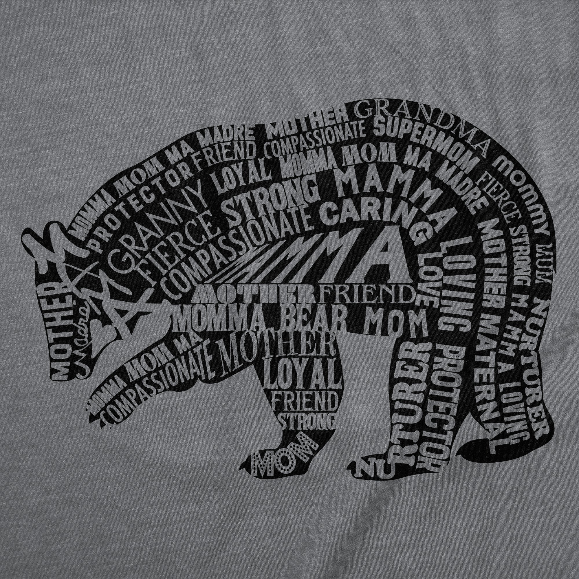 Mama Bear Text Women's T Shirt