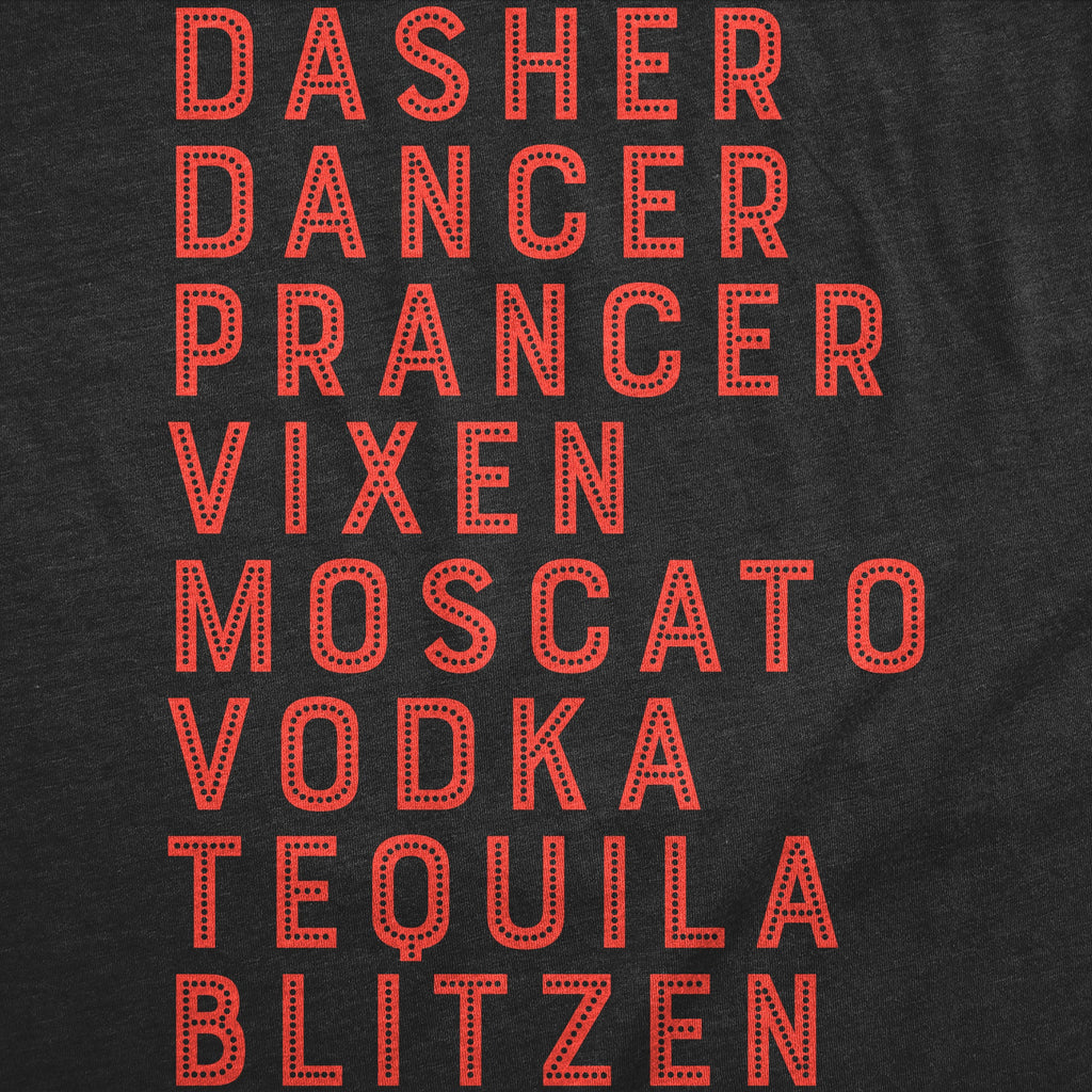 Moscato Vodka Tequila Reindeer Men's T Shirt