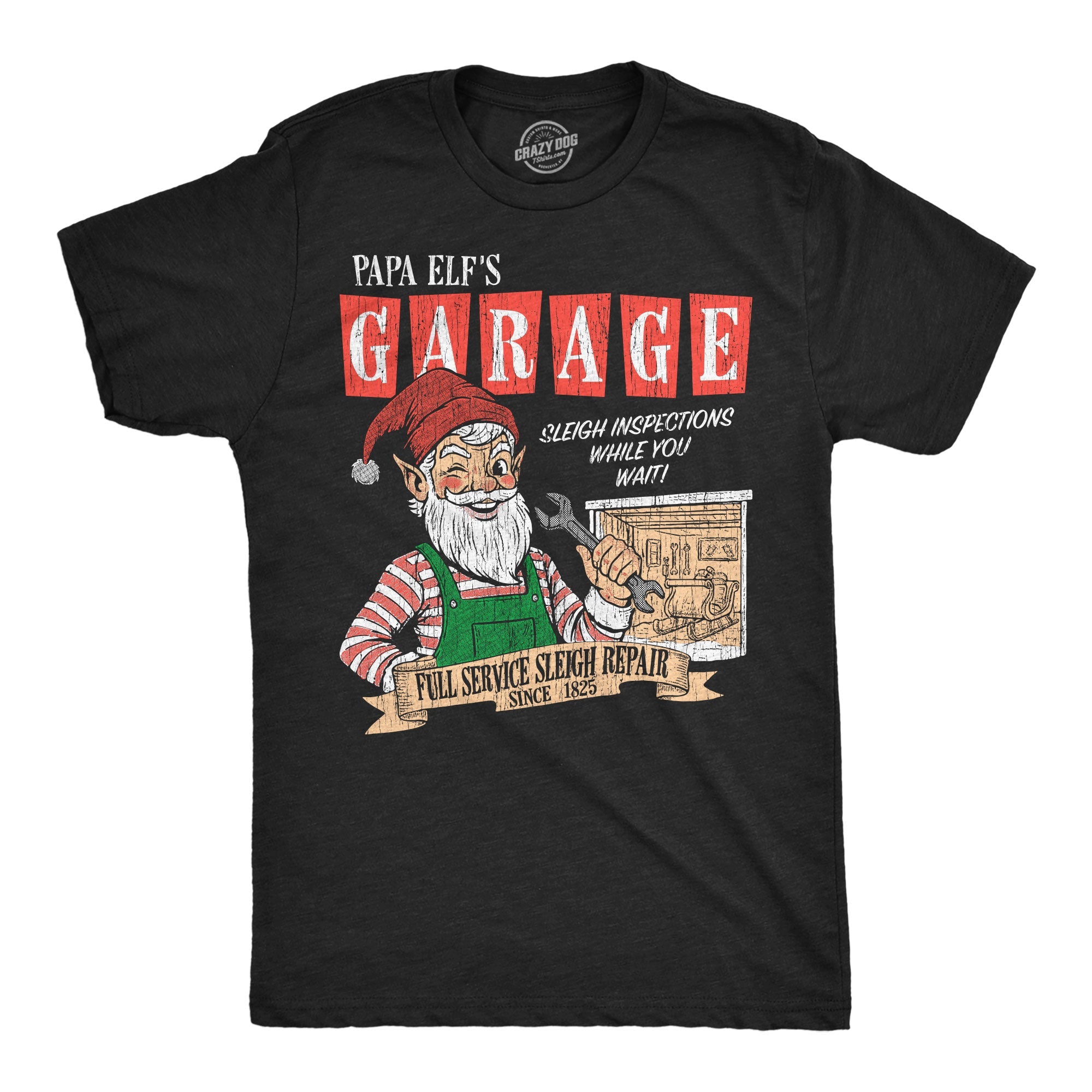 Papa Elfs Garage Men's T Shirt