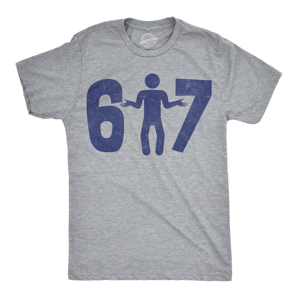 6 7 Stick Figure Men's T Shirt