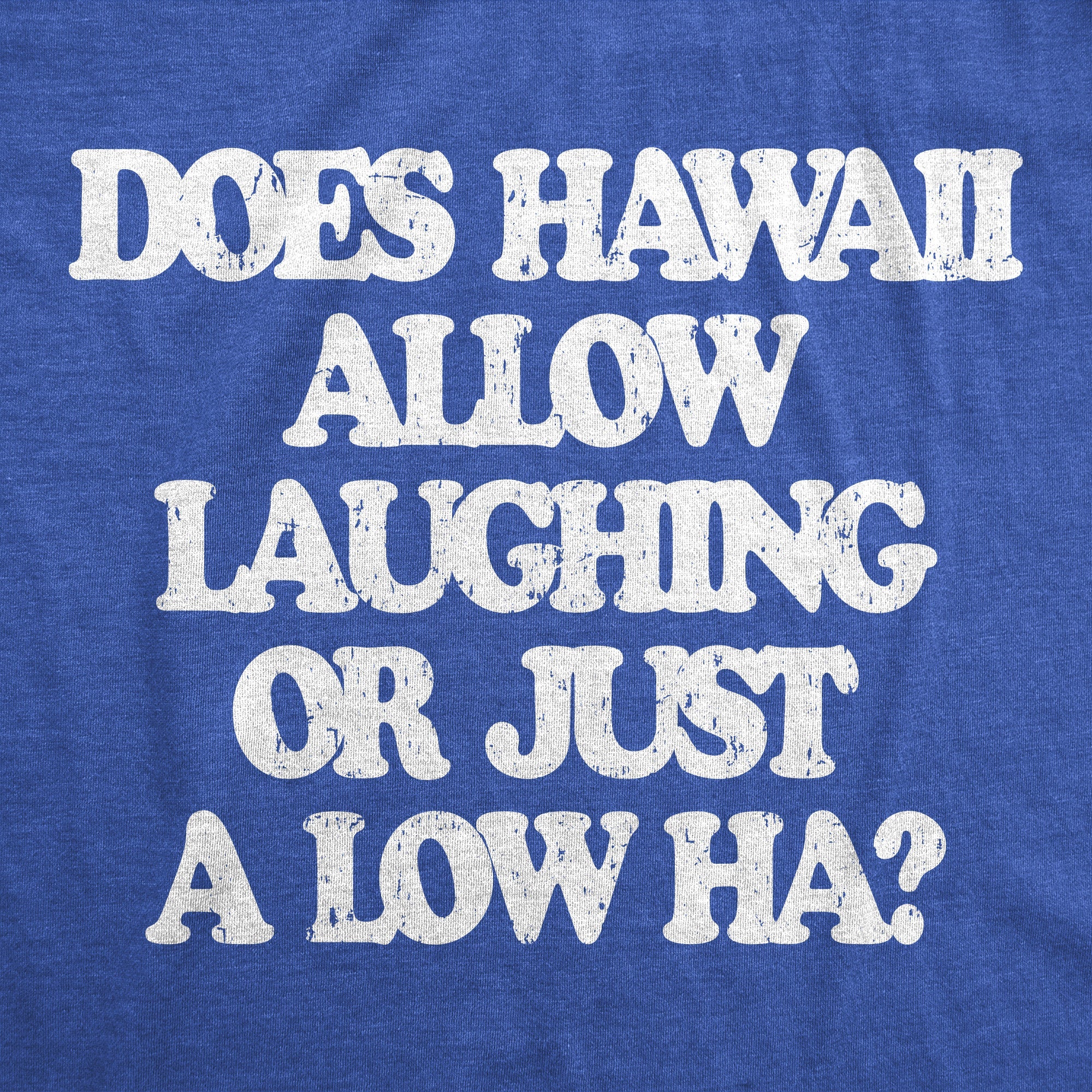 Does Hawaii Allow Laughing Or Just A Low Ha Men's T Shirt