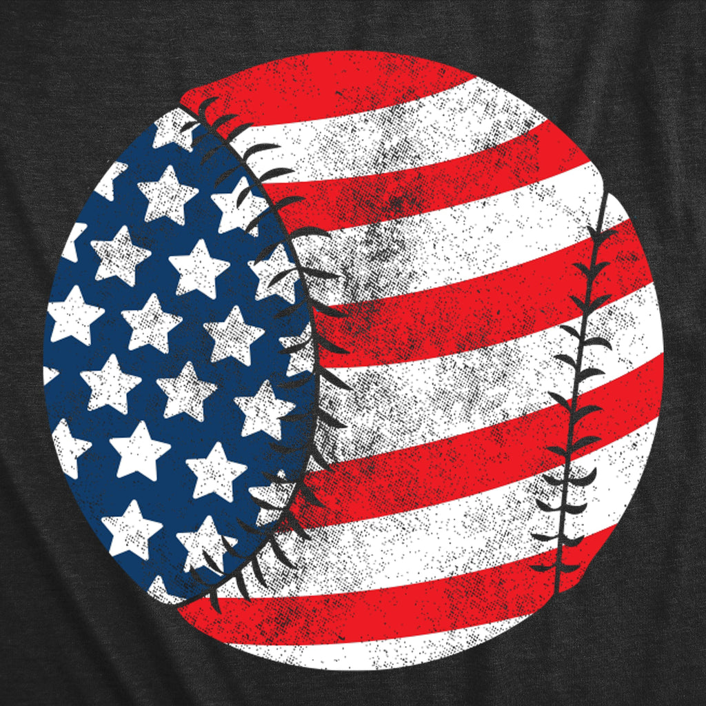 American Flag Baseball Men's T Shirt