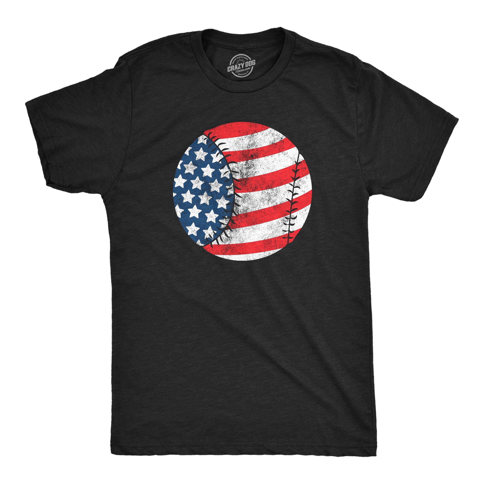 American Flag Baseball Men's T Shirt