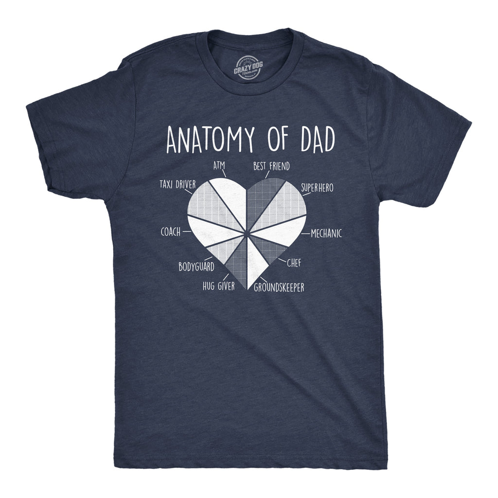 Anatomy Of Dad Men's T Shirt