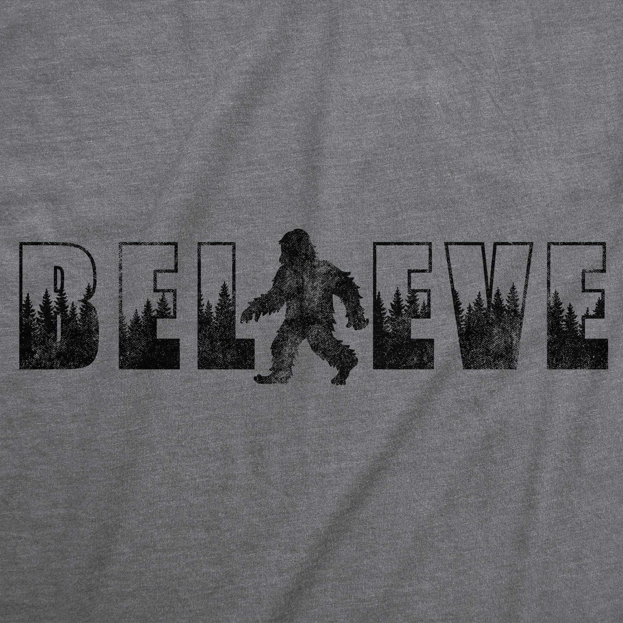 Believe Bigfoot Men's T Shirt