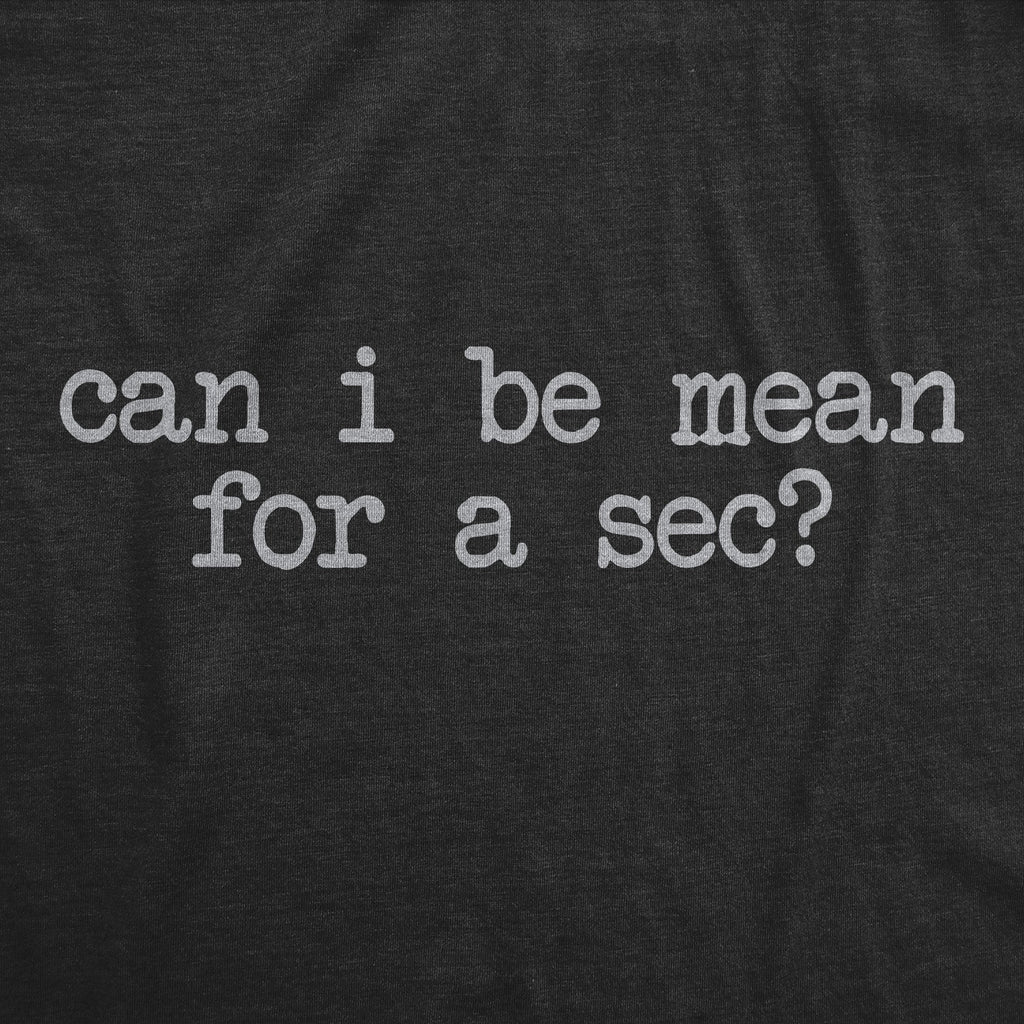 Can I Be Mean For A Sec Men's T Shirt