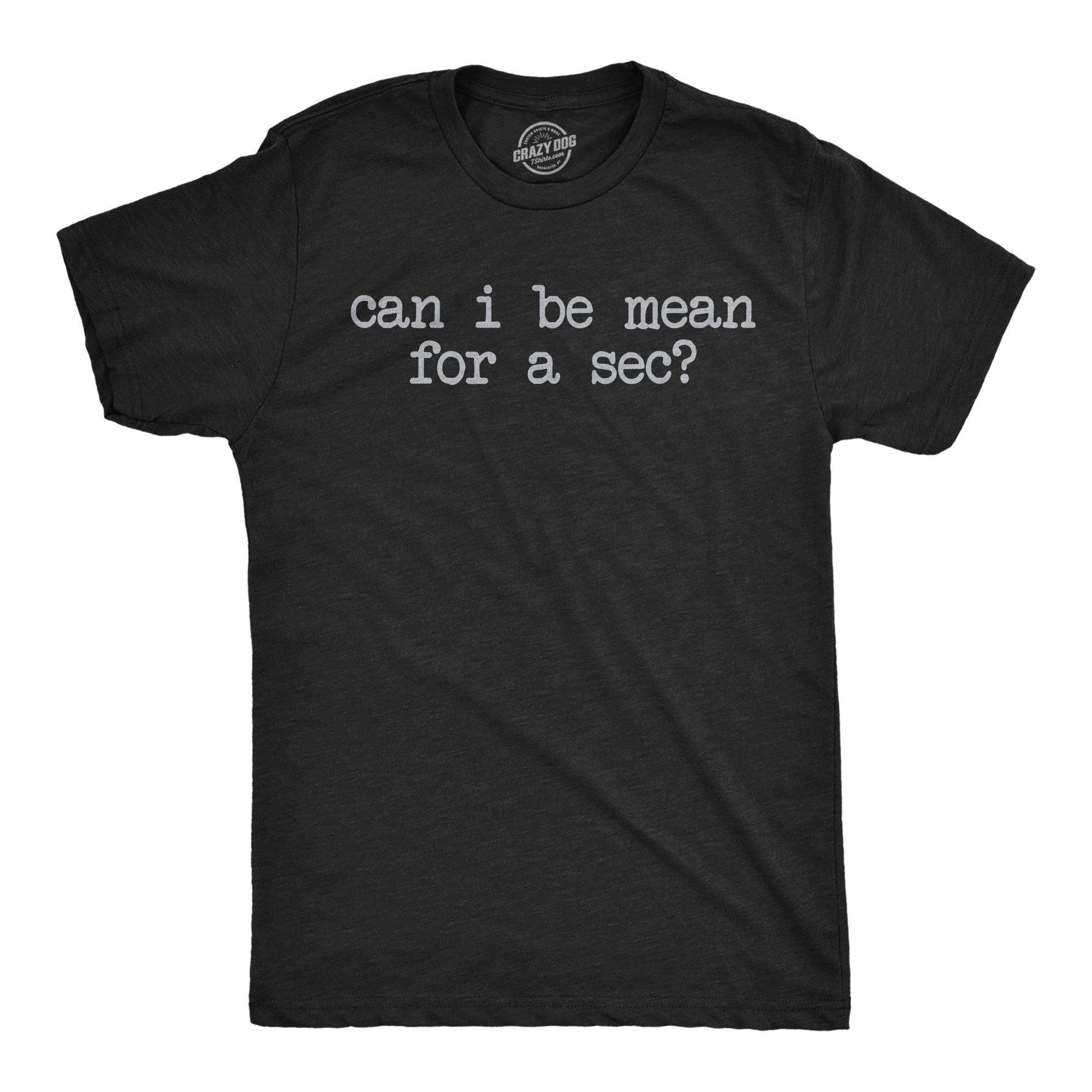 Can I Be Mean For A Sec Men's T Shirt