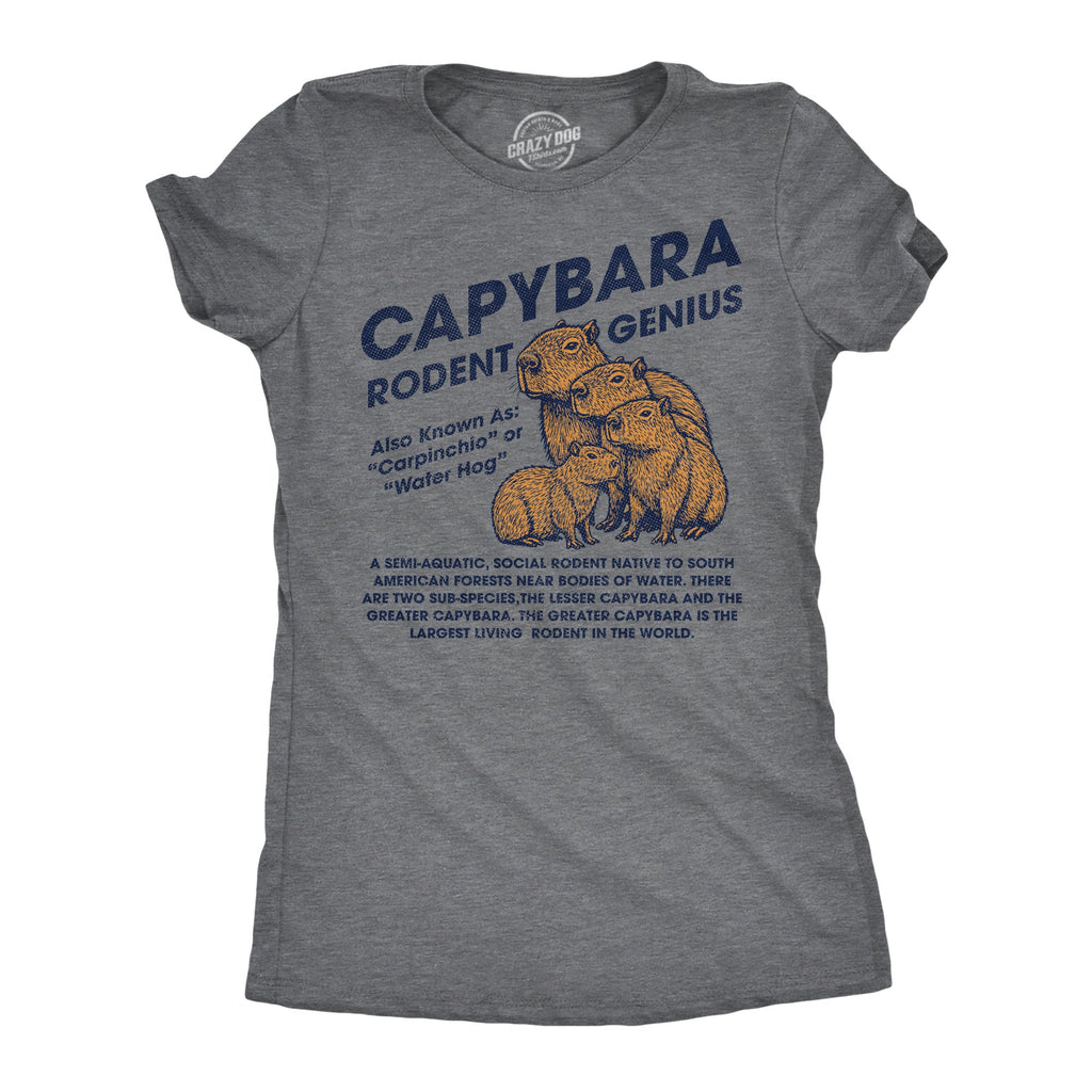 Capybara Rodent Genius Women's T Shirt