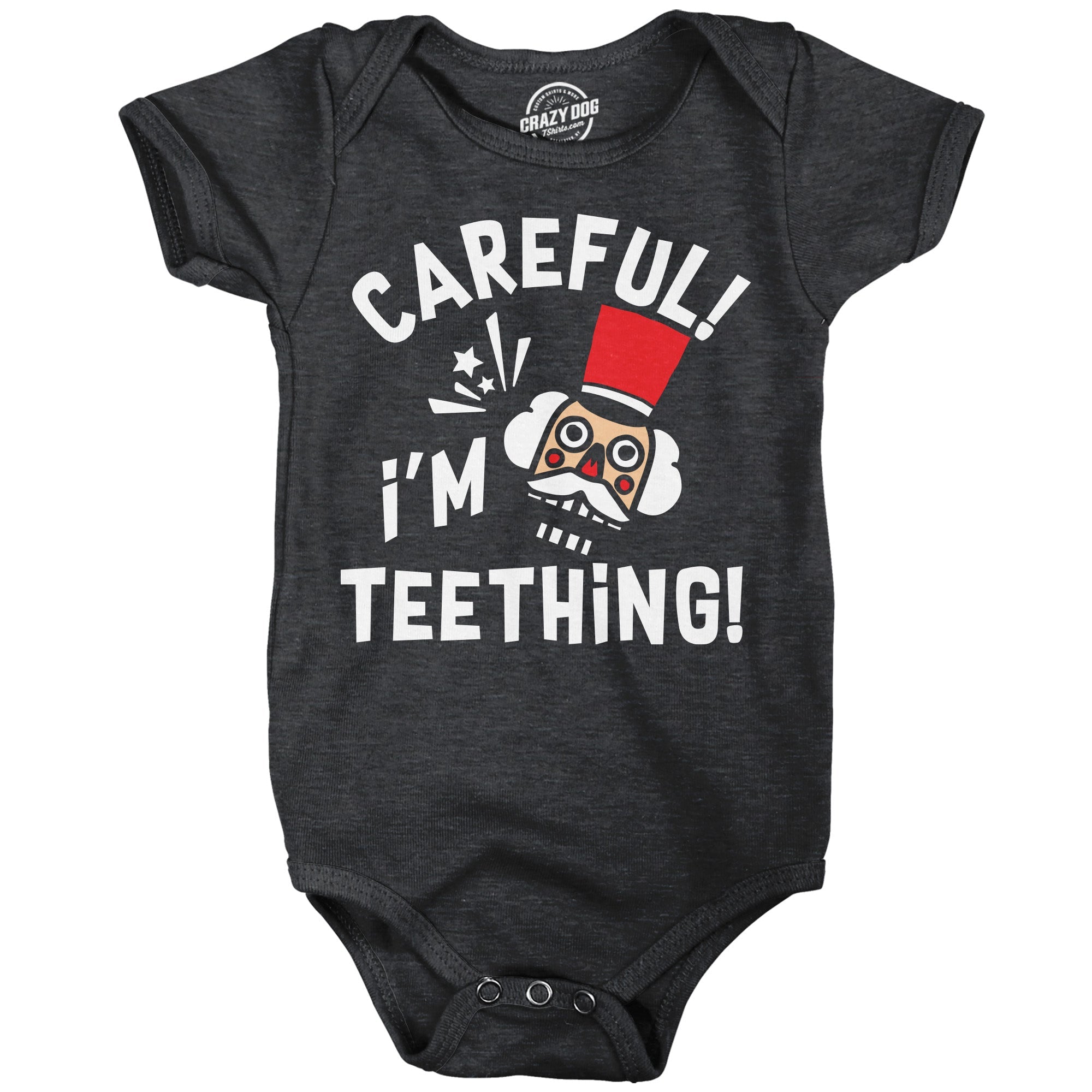Careful Im Teething Baby Bodysuit