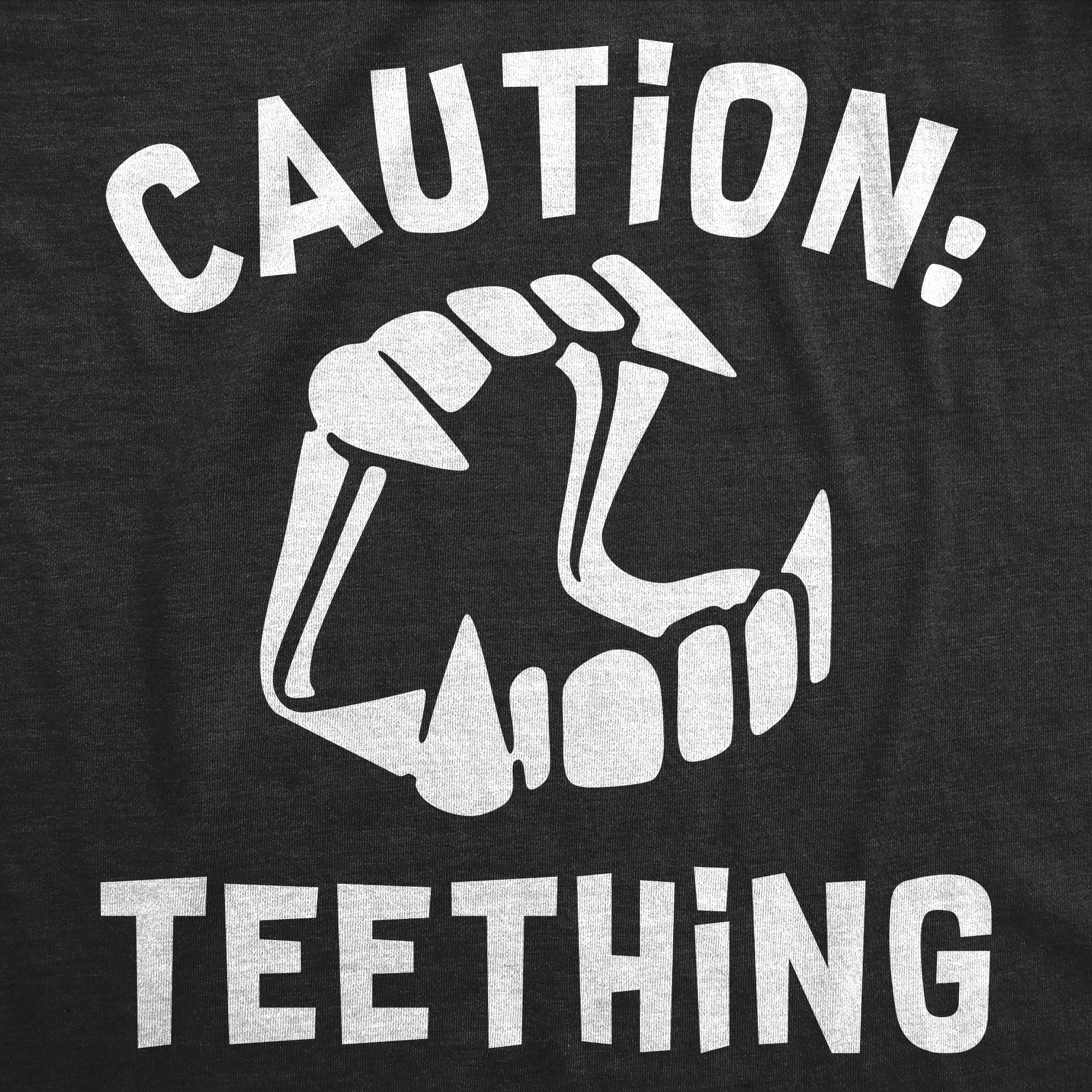 Caution Teething Baby Bodysuit