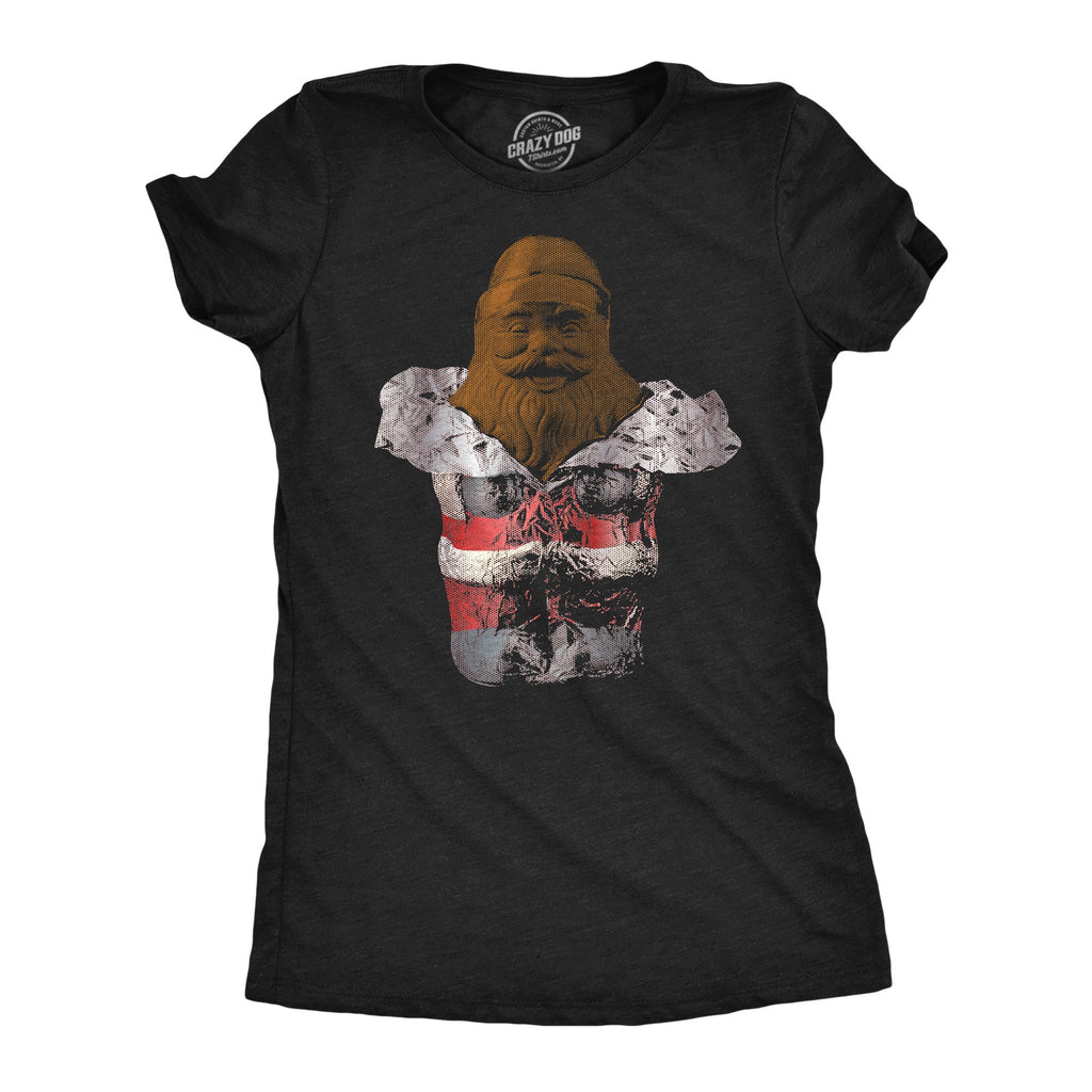 Chocolate Santa Foil Women's T Shirt
