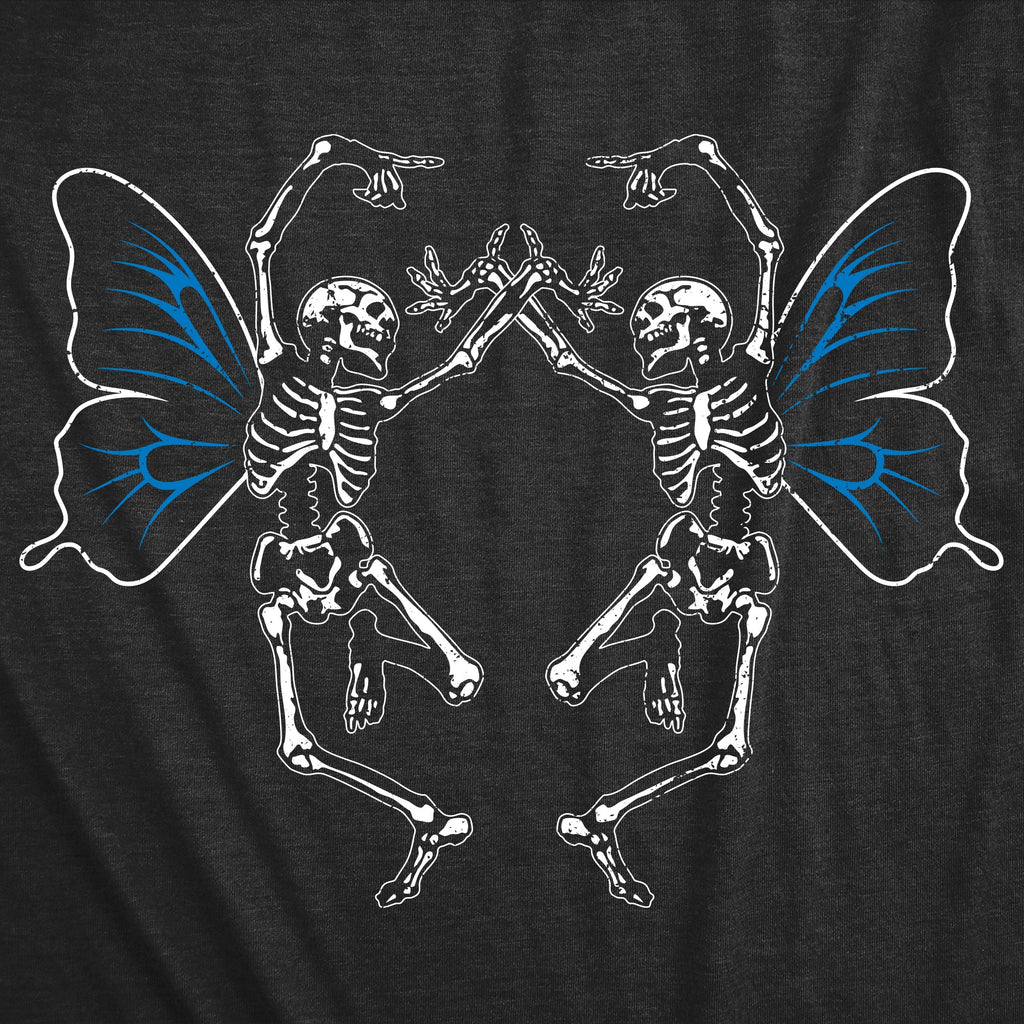 Dancing Skeleton Butterflies Women's T Shirt