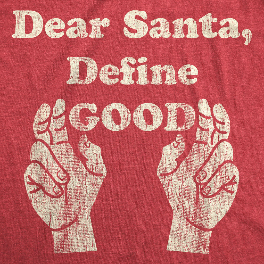 Dear Santa Define Good Youth T Shirt
