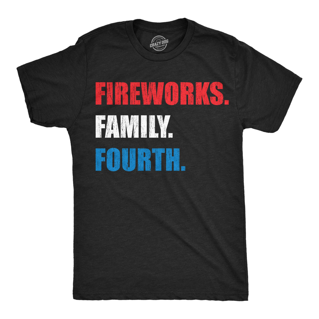 Fireworks Family Fourth Men's T Shirt