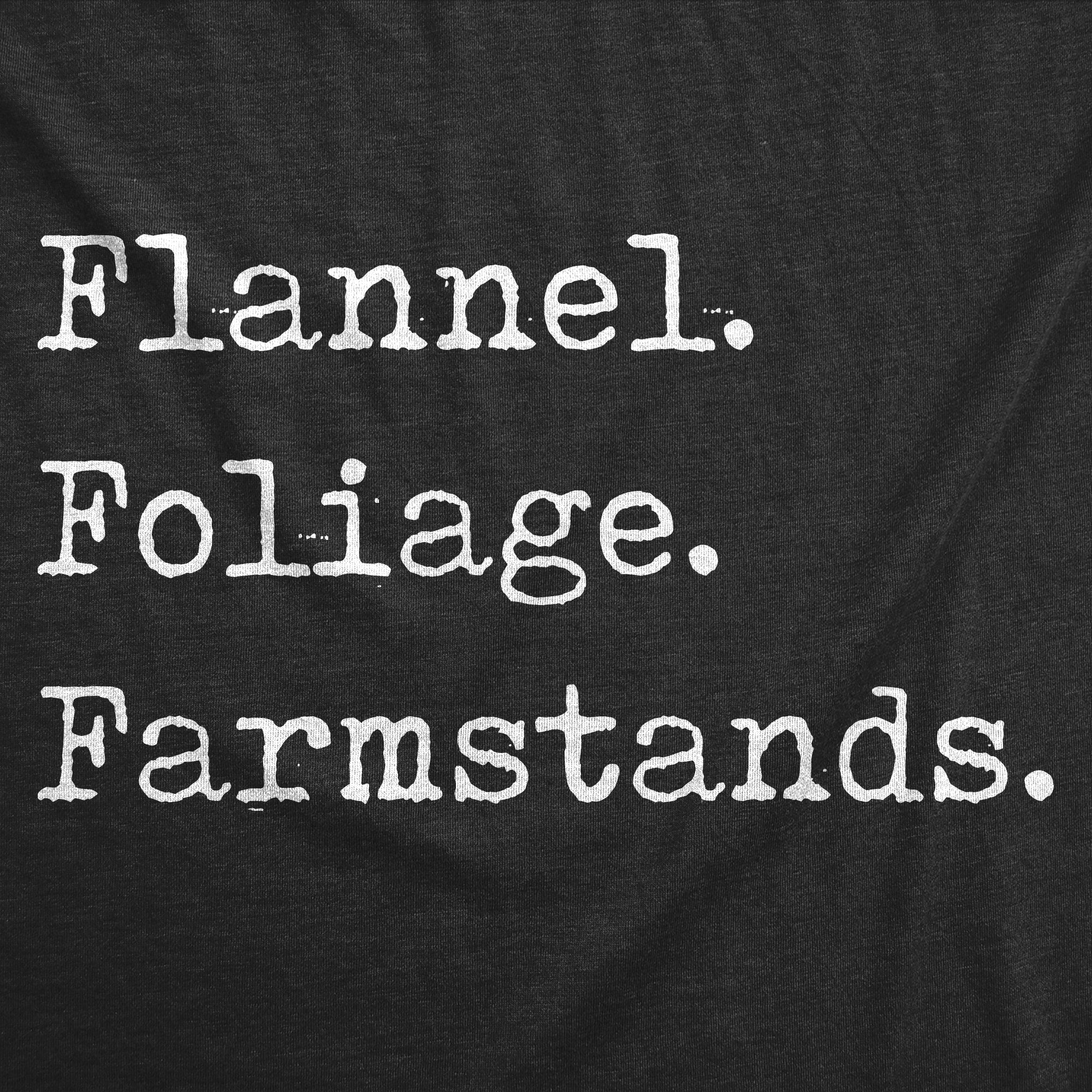 Flannel Foliage Farmstands Women's T Shirt