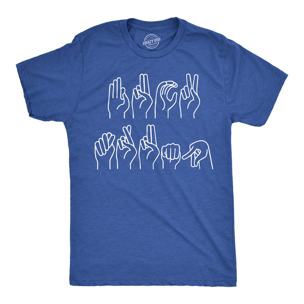 Fuck Trump Sign Language Men's T Shirt