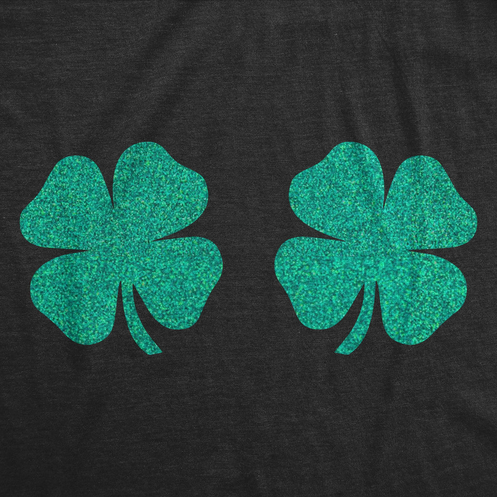 Glitter Shamrock Boobs Women's T Shirt