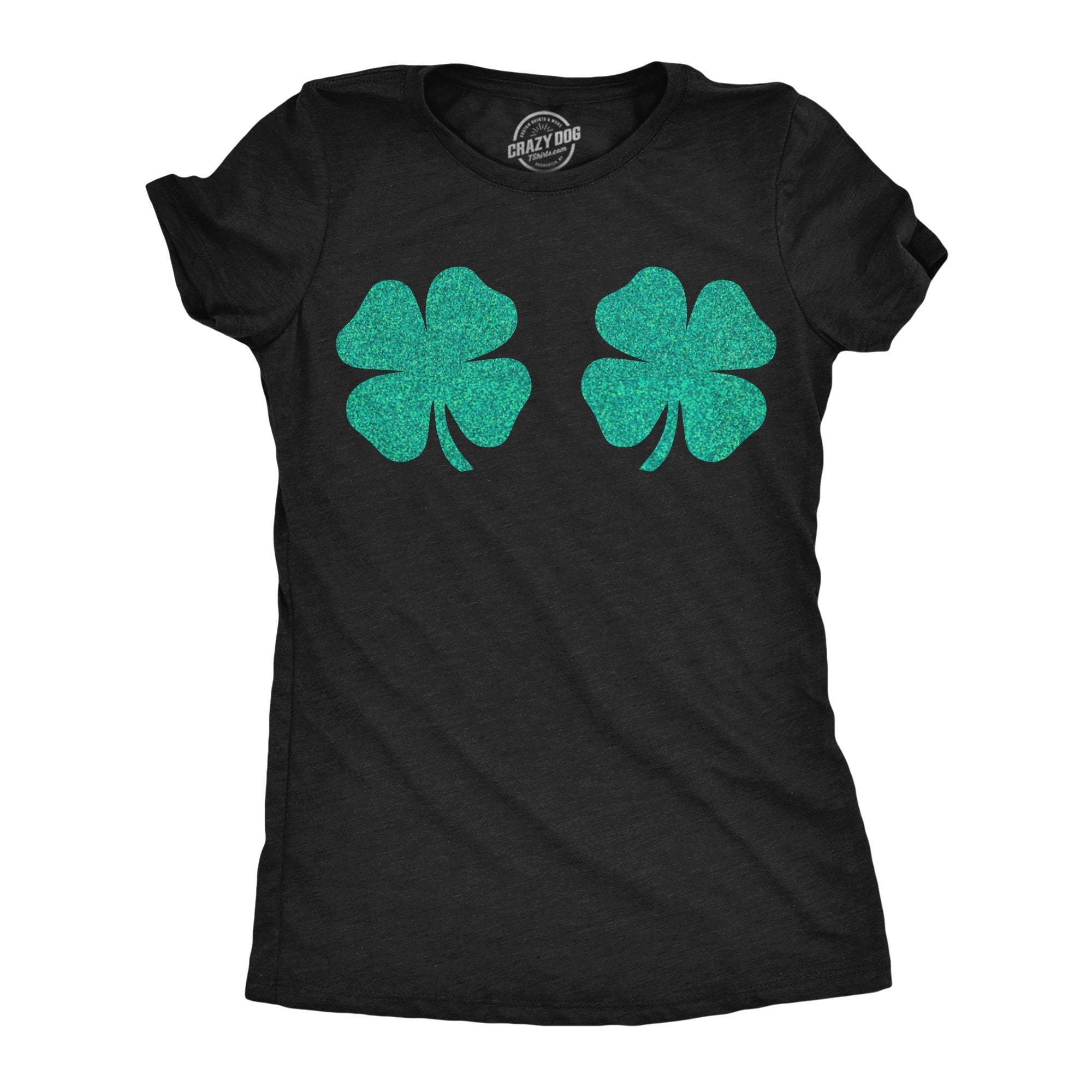 Glitter Shamrock Boobs Women's T Shirt