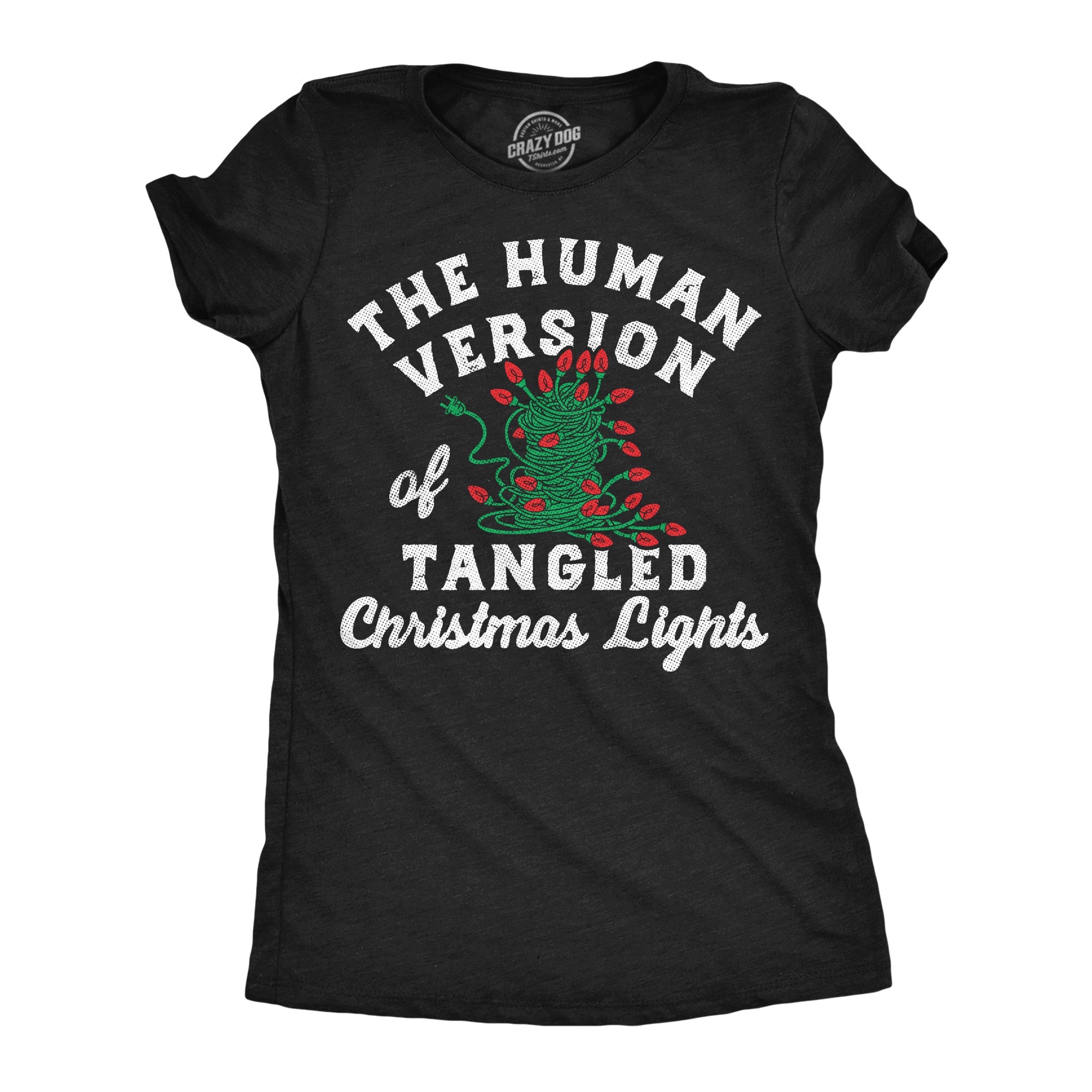The Human Version Of Tangled Christmas Lights Women's T Shirt