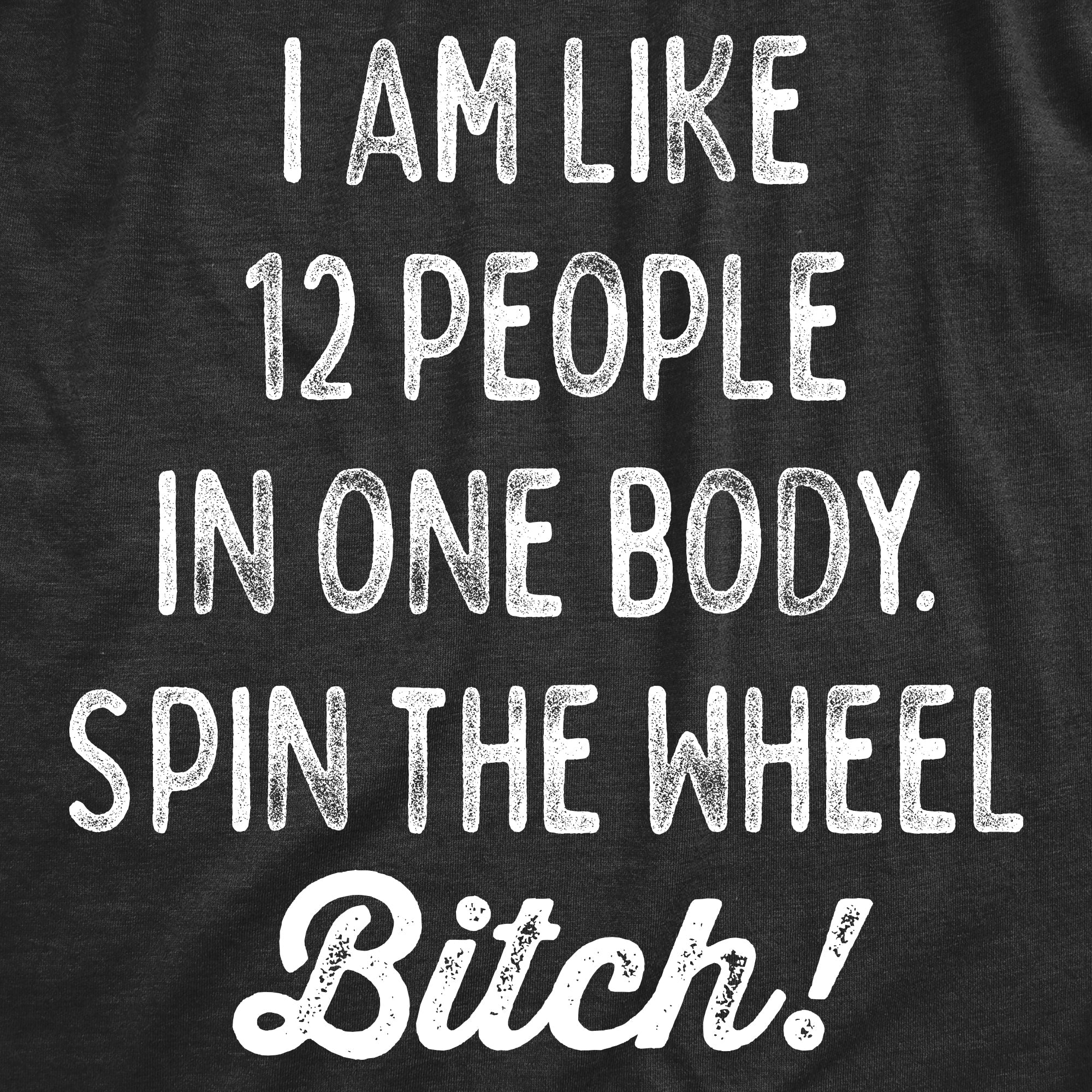 I Am Like 12 People In One Body Spin The Wheel Bitch Women's T Shirt