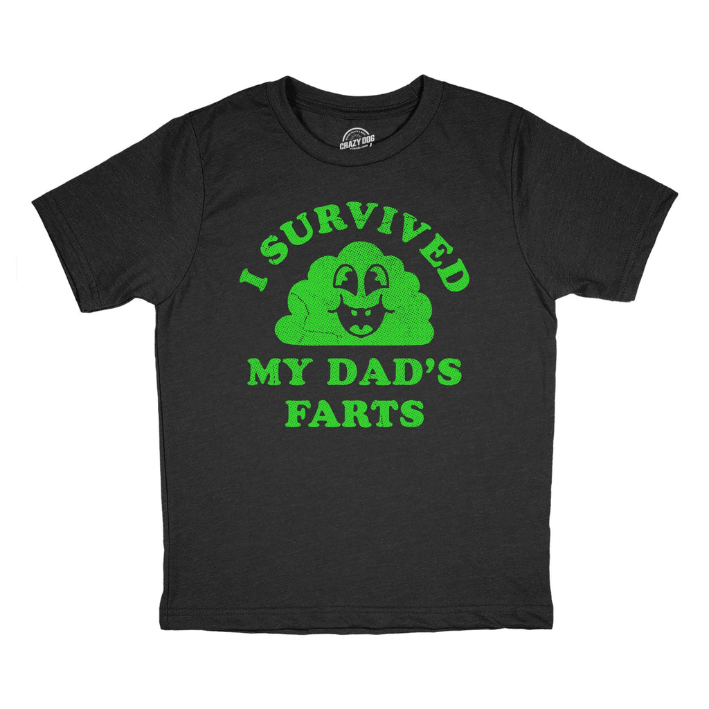 I Survived My Dads Farts Youth T Shirt