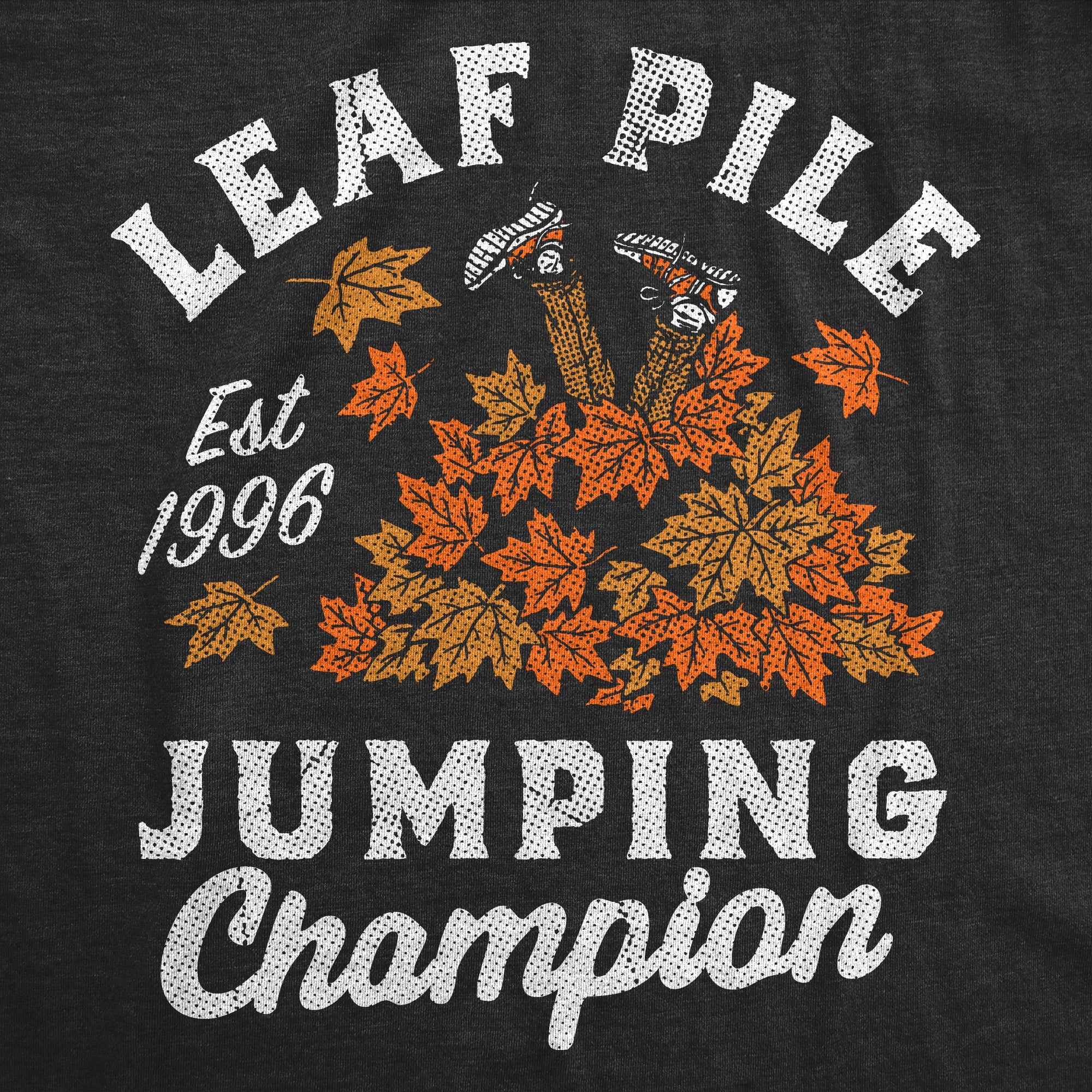 Leaf Pile Jumping Champion Youth T Shirt
