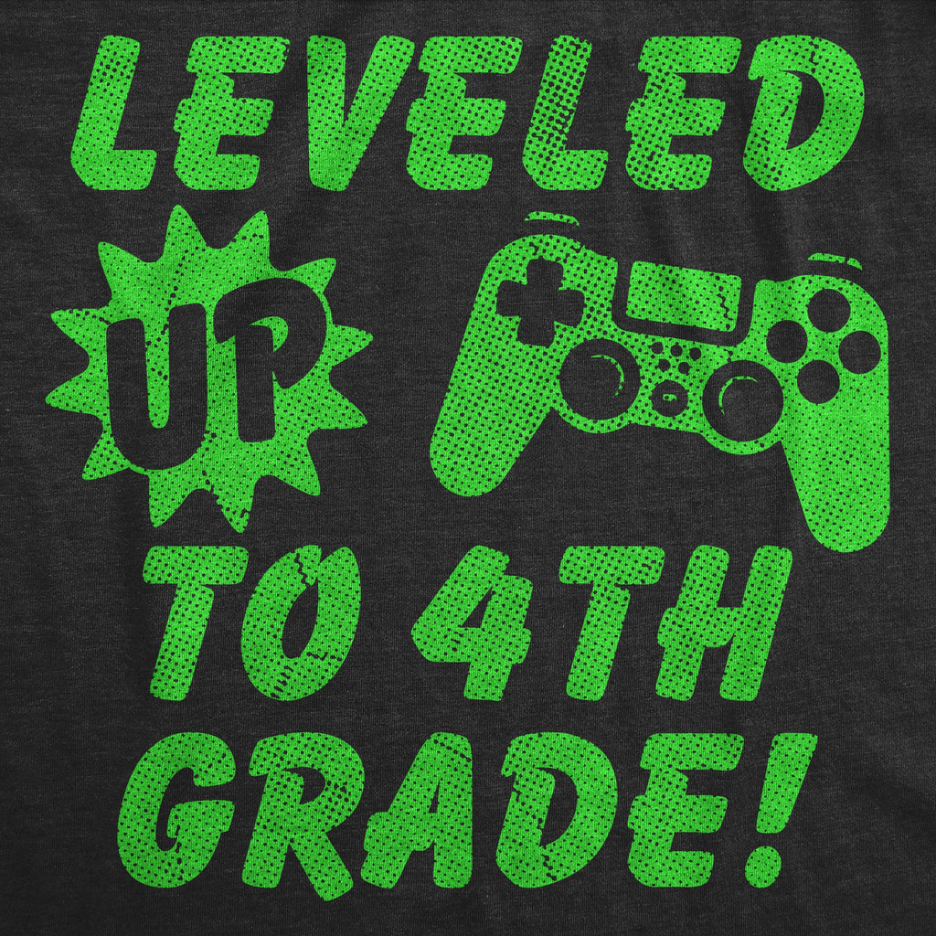 Leveled Up To 4th Grade Youth T Shirt