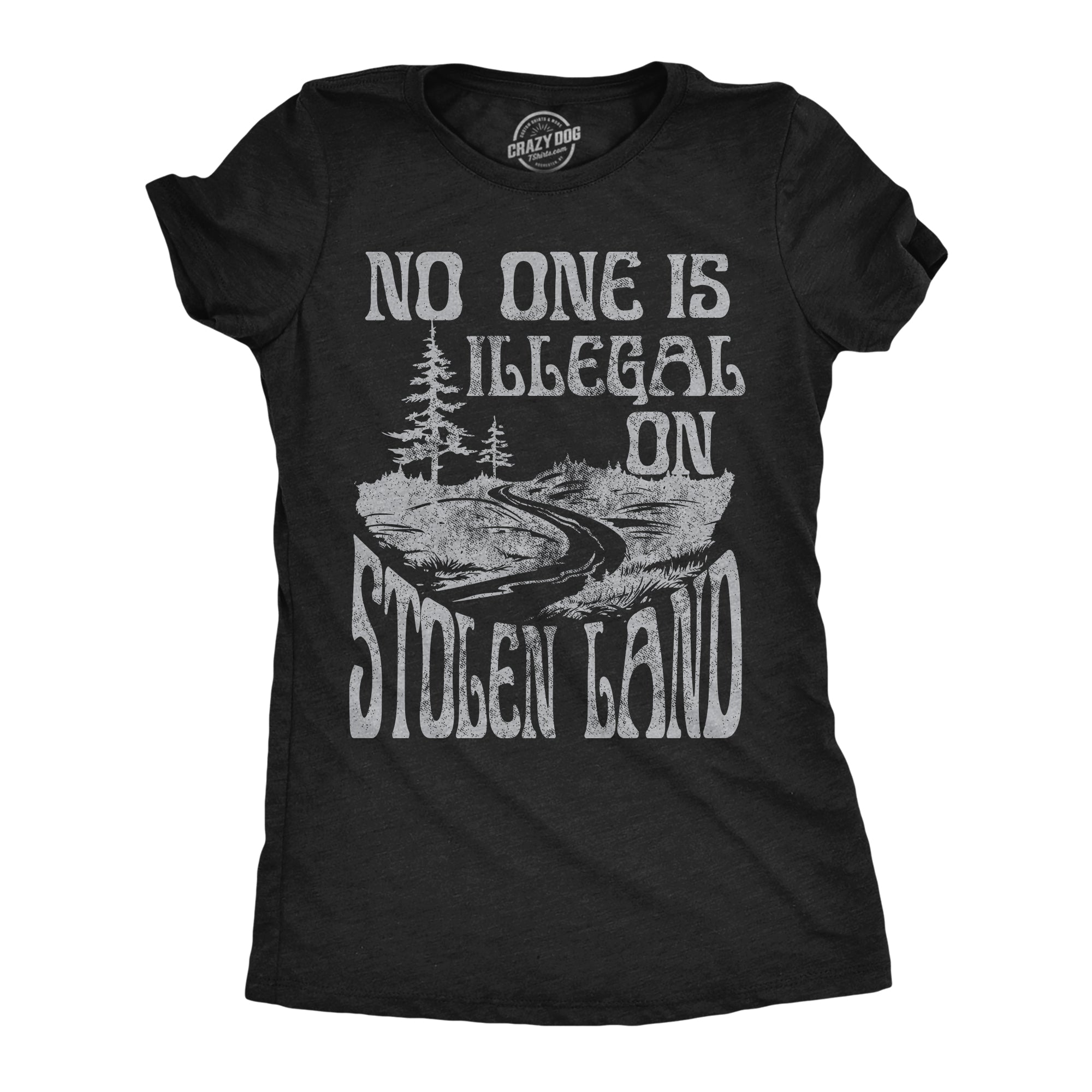 No One Is Illegal On Stolen Land Women's T Shirt