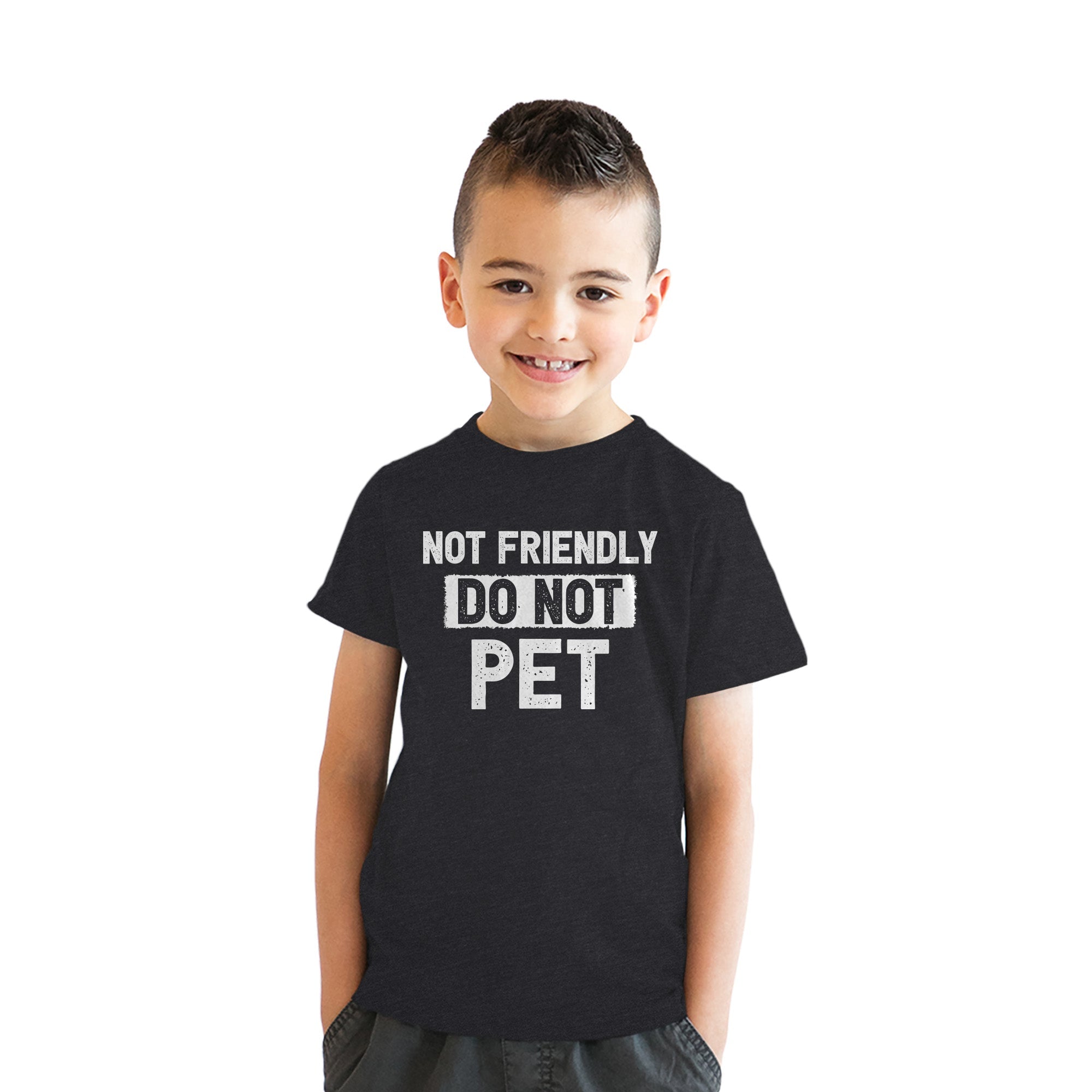 Not Friendly Do Not Pet Youth T Shirt