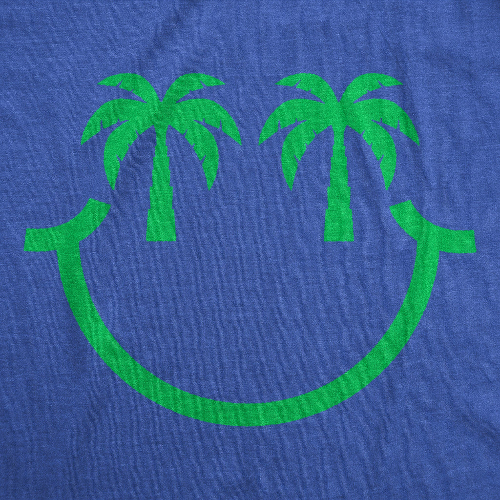 Palm Tree Eyes Smile Men's T Shirt