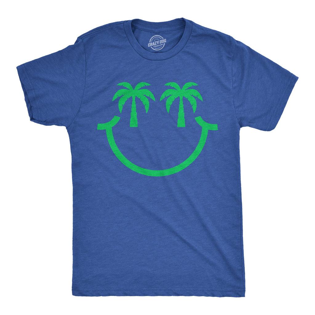 Palm Tree Eyes Smile Men's T Shirt