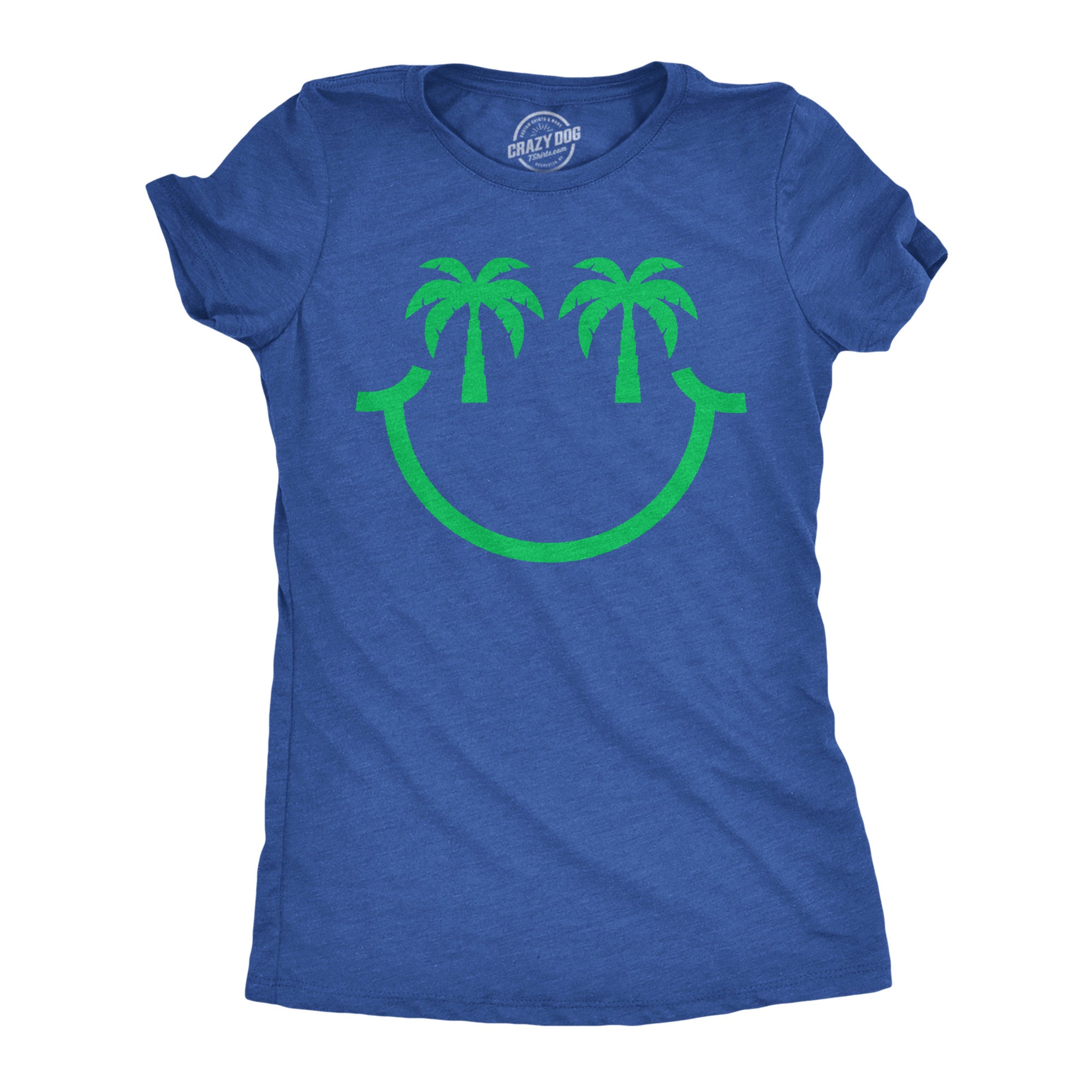 Palm Tree Eyes Smile Women's T Shirt