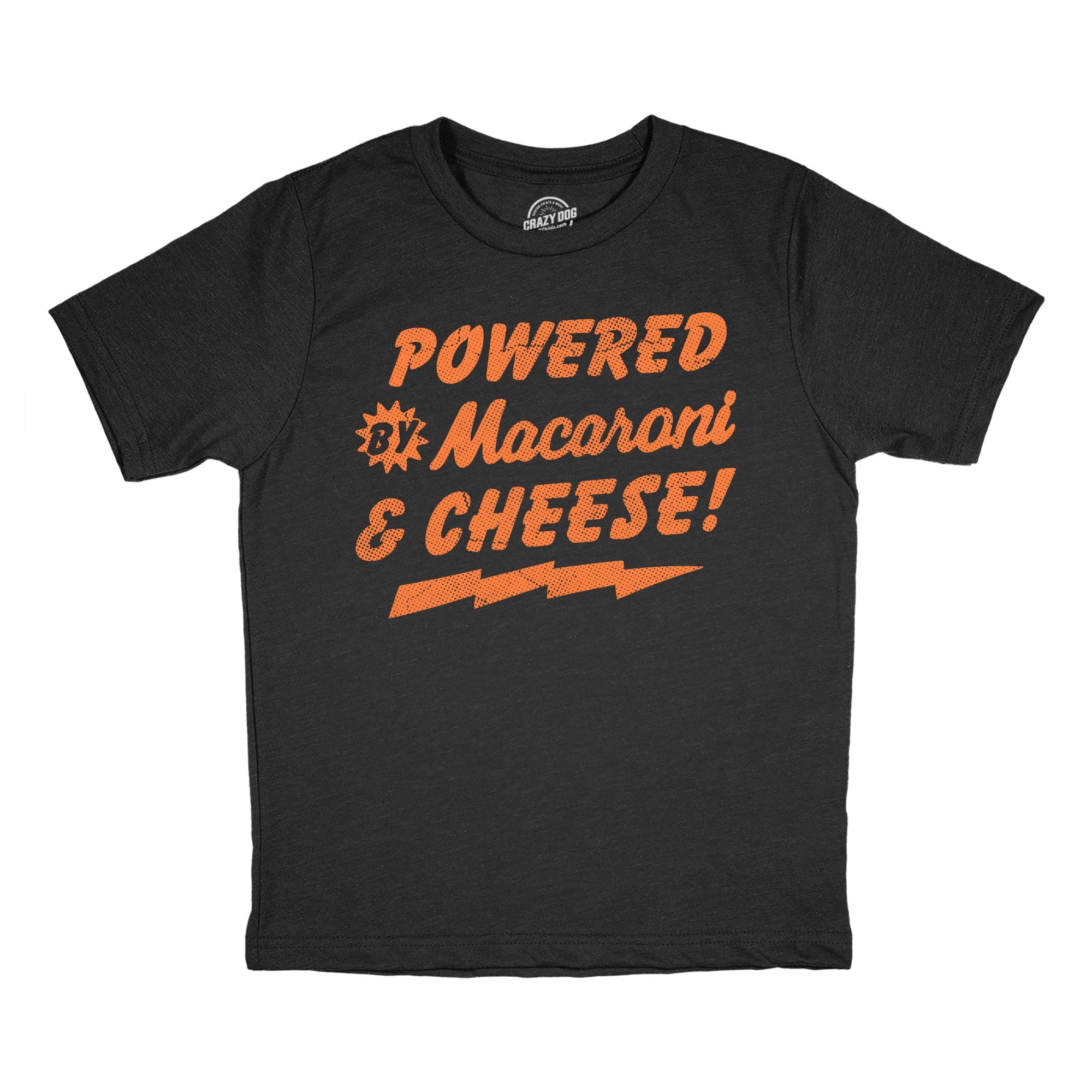 Powered By Macaroni And Cheese Youth T Shirt