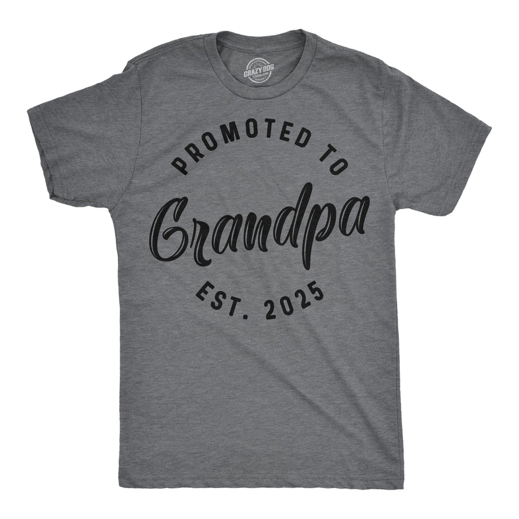 Promoted To Grandpa 2025 Men's T Shirt