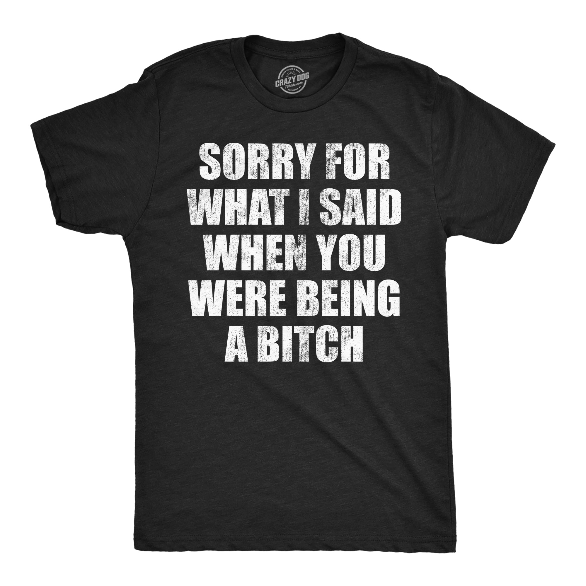 Sorry For What I Said When You Were A Bitch Men's T Shirt