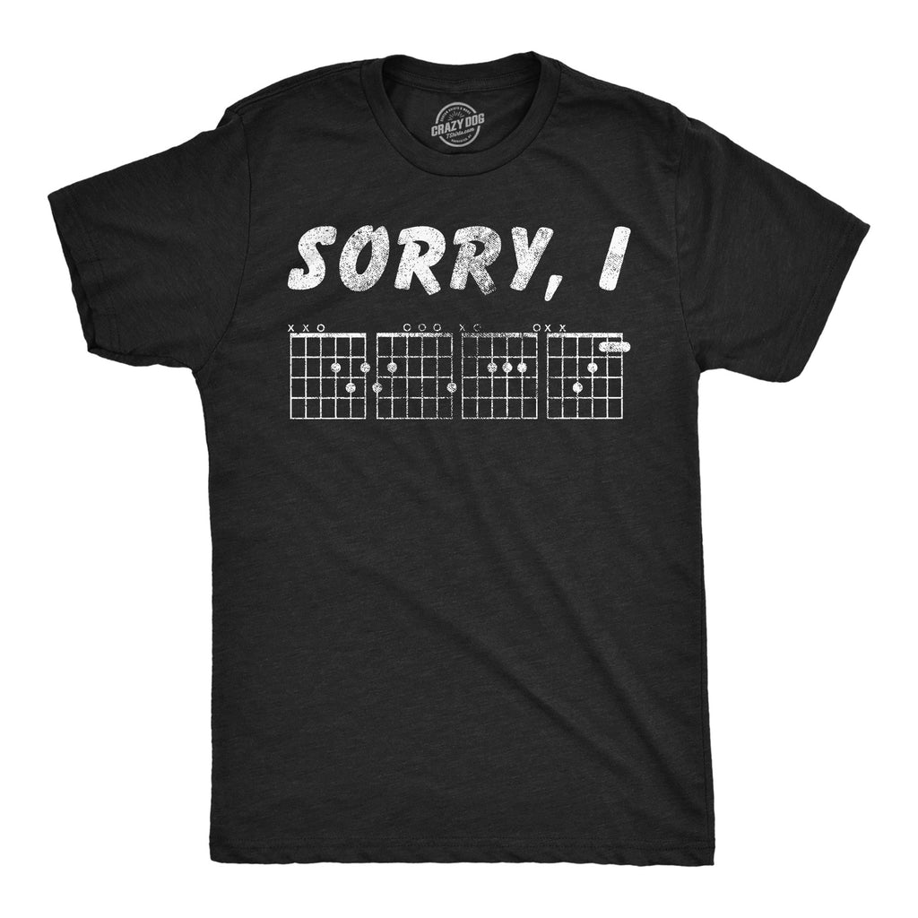 Sorry I D G A F Guitar Chords Men's T Shirt