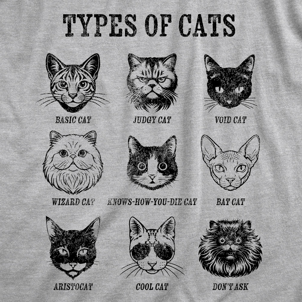 Types Of Cat List Men's T Shirt